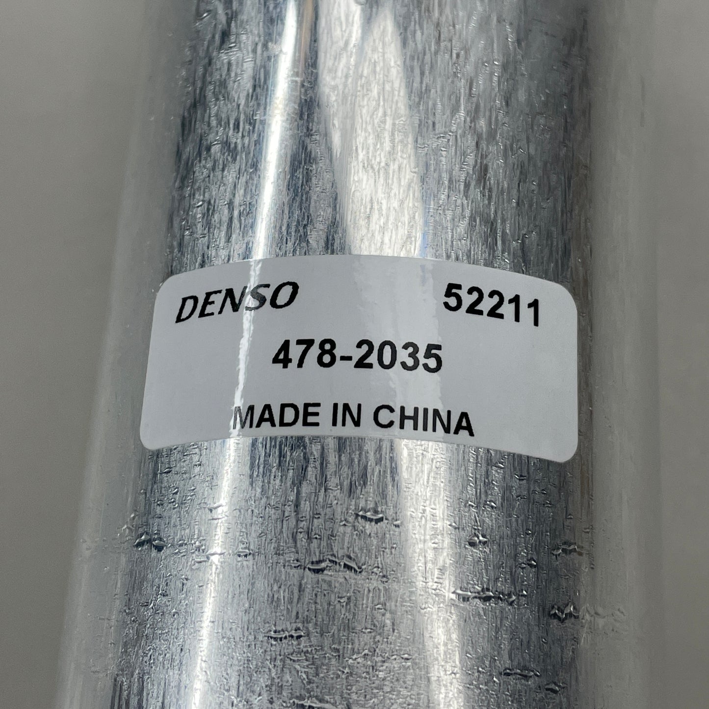 DENSO A/C Receiver Drier Aluminum 152.400mm x 60.325mm 478-2035