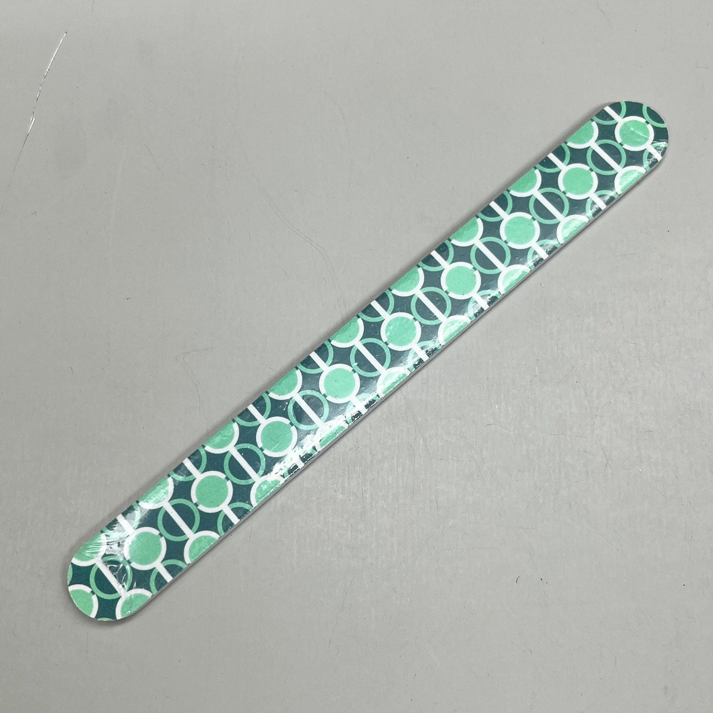 ZA@ WALGREENS (4 PACK!) Pattern Nail File 7" Green Circles WIC 254462 C