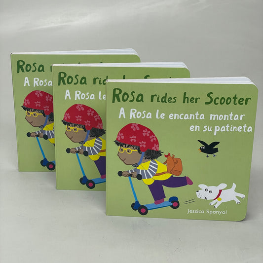 ROSA RIDES HER SCOOTER (Lot of 3) English & Spanish By Jessica Spanyal