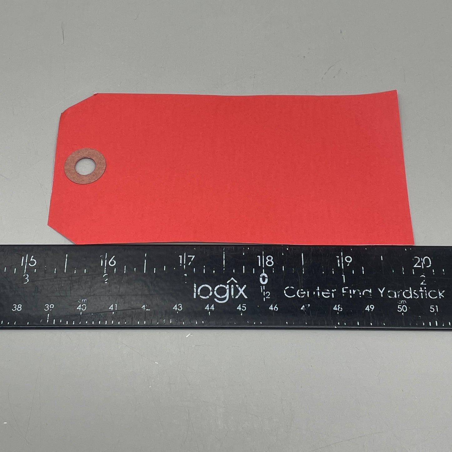 1,000 Shipping Hang Tags Red 13 Pt. Cardstock 4 3/4" x 2 3/8" 513RED