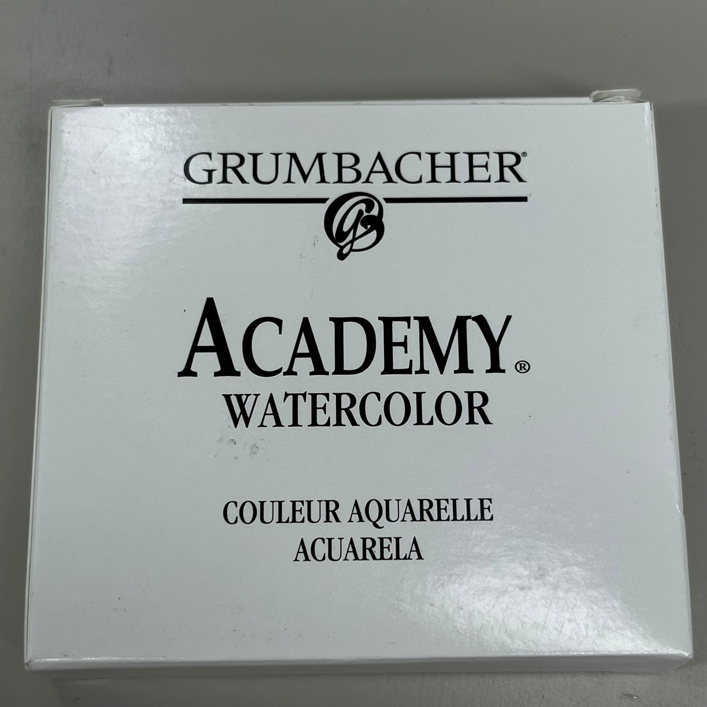 GRUMBACHER 6-PACK! Academy Watercolor Paint Lamp Black .25 fl oz / 7.5 ml 0223 (New)