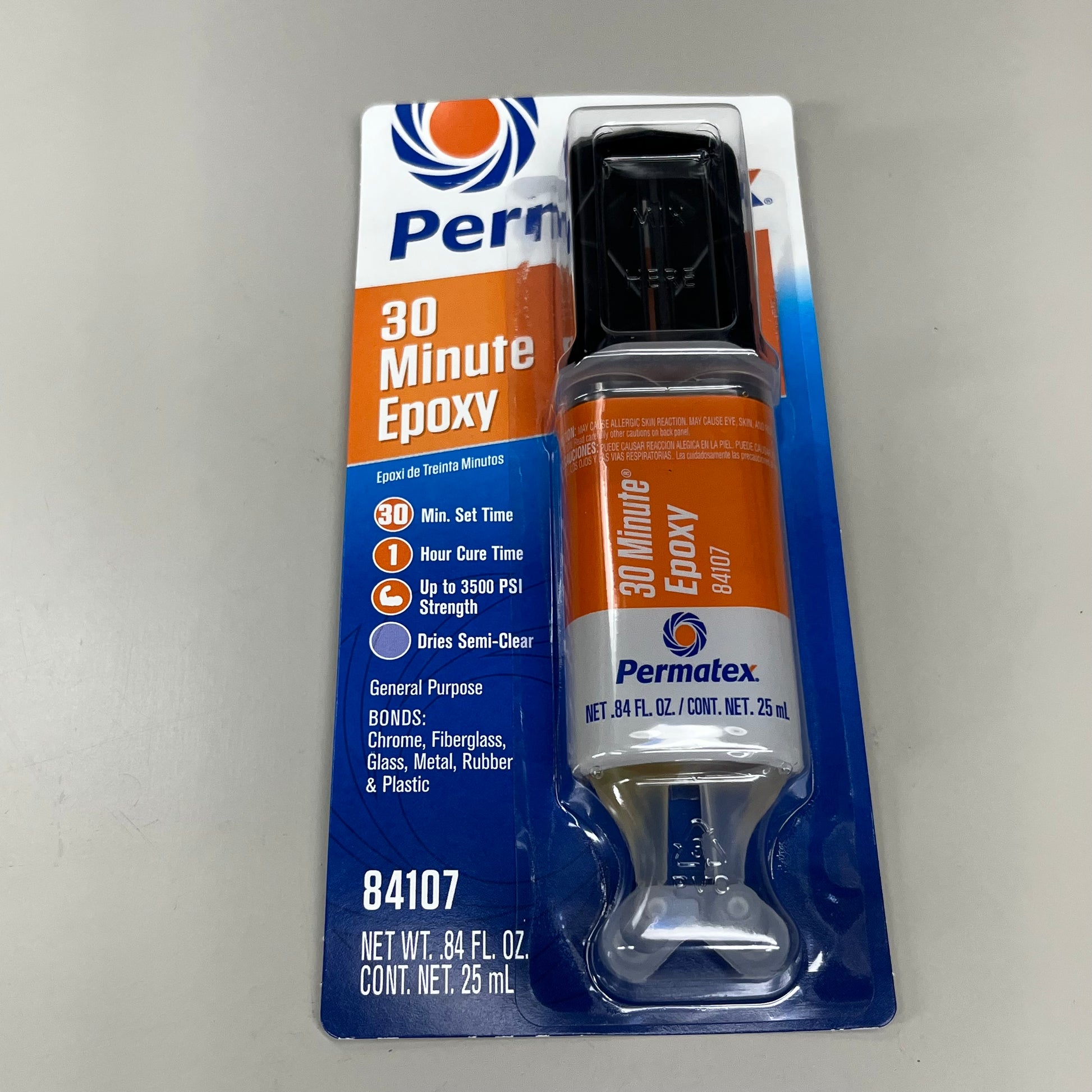 PERMATEX 2Pack 30 Minute Epoxy One Hour Cure Time, Up to 3500 Psi Str