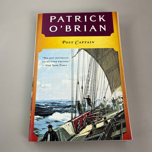 Post Captain Patrick O'Brian 8" x 5.5" Paperback Yellow Cover (New)