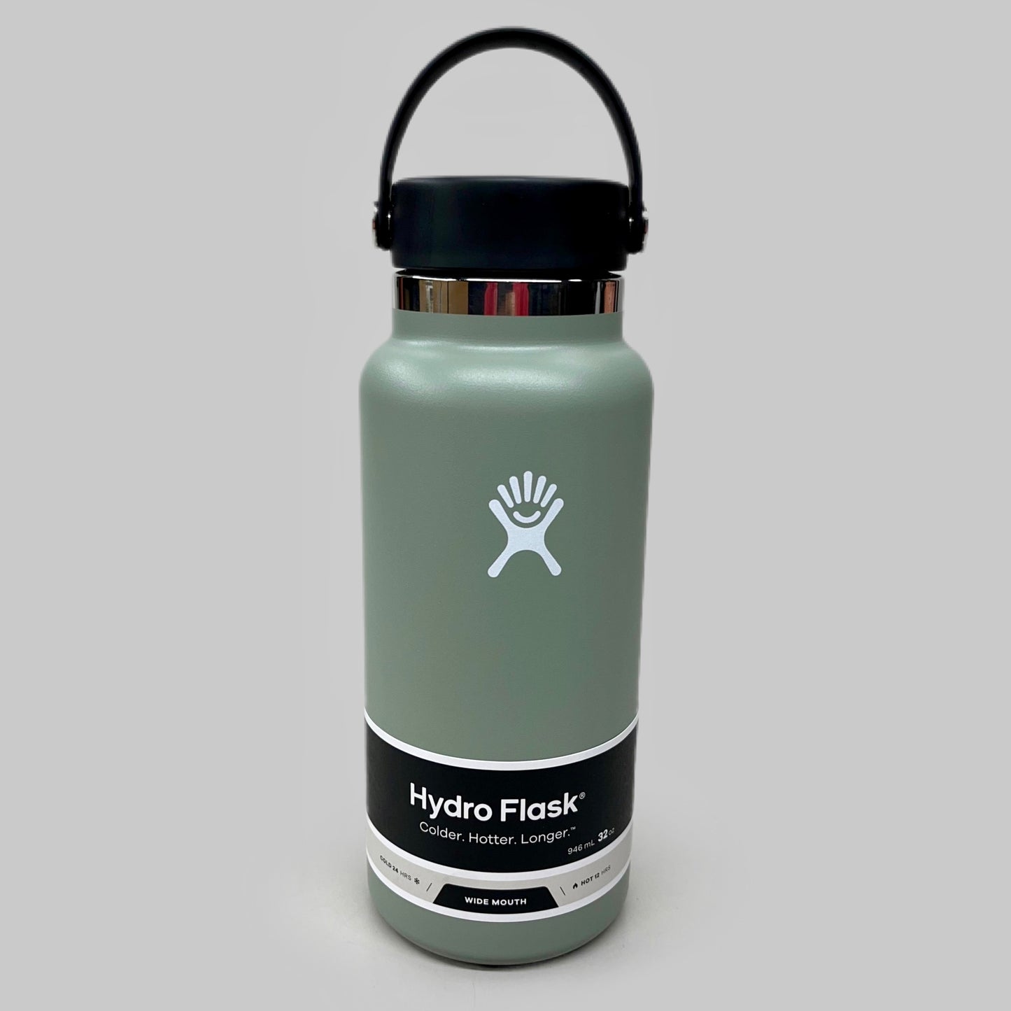 HYDROFLASK Wide Mouth Flex Cap Pro-Grade Stainless Steel Agave 32 oz W32BTS374