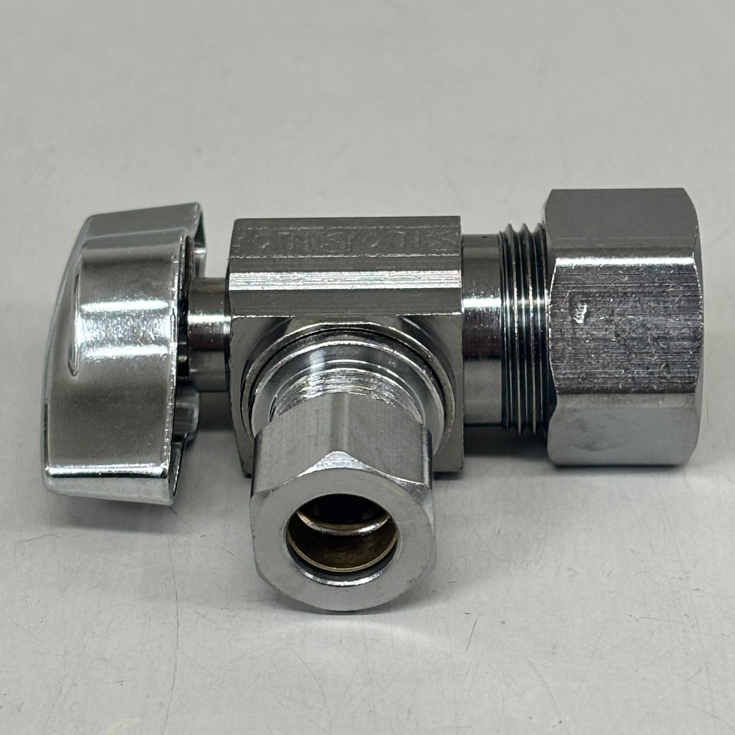 BRASSCRAFT 1/4 Turn Angle Ball Stop 1/2" NOM COMP In X 3/8" OD COMP Out KTCR19XC