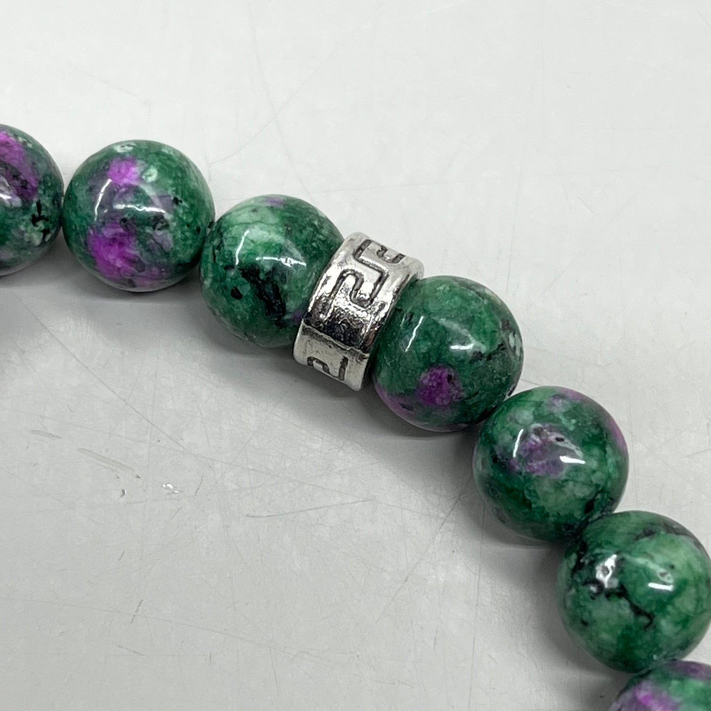 BEST WHOLESALE (12 PACK) Beaded Crystal Bracelets Silver Jewel Cuff 3" Green/Purple