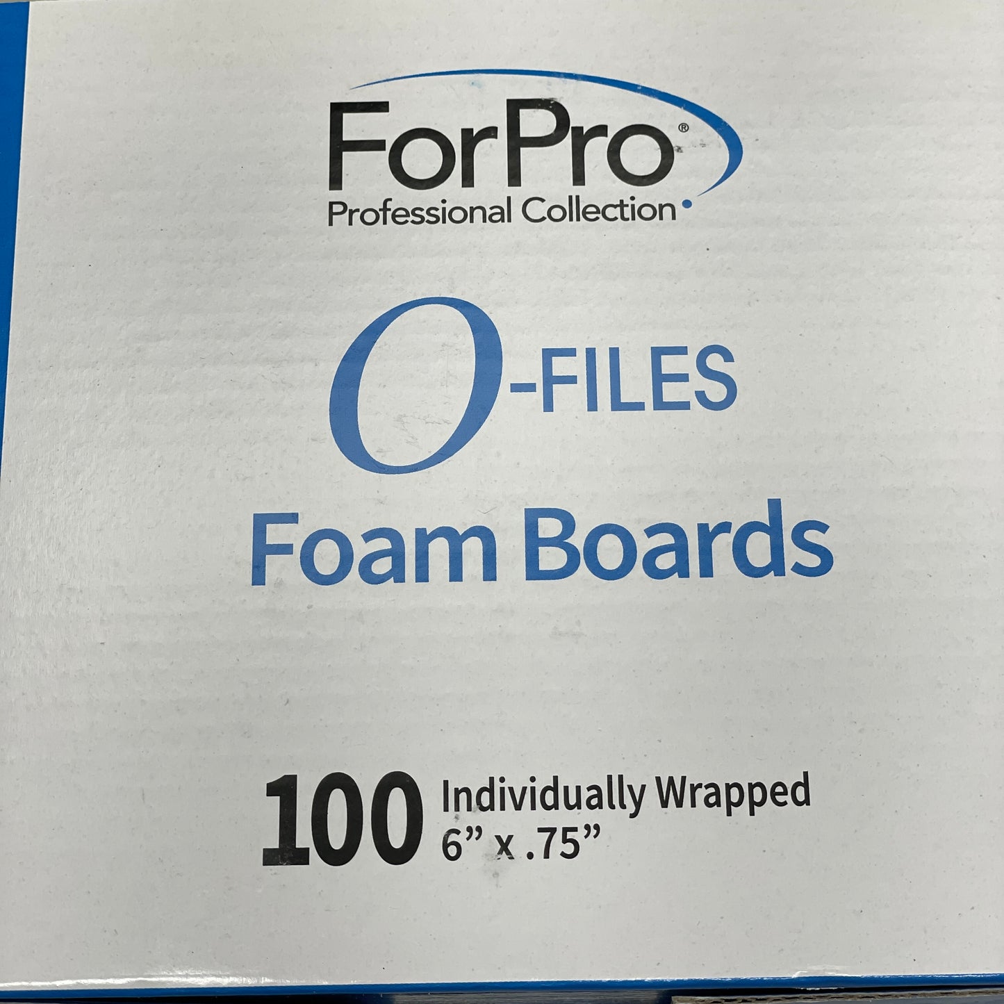 FORPRO O-Files Foam Board Double Sided Manicure Nail File 100/180 Grit (Box of 100) 100597