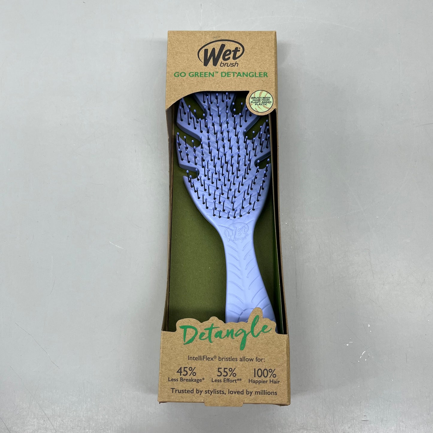 WET BRUSH (2 PACK) Go Green Detangler Brush Purple GYBIO830ASST