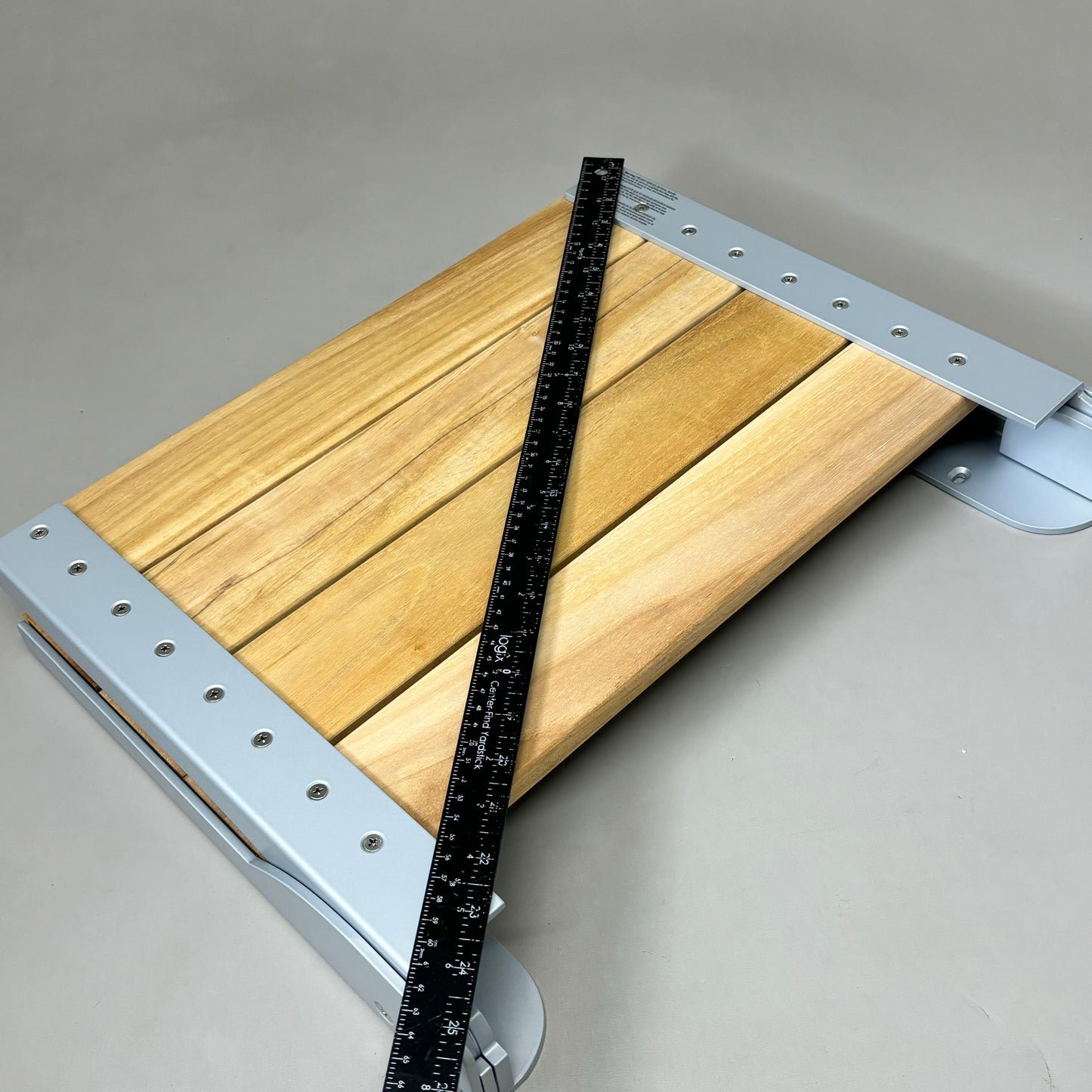 MOEN Home Care Wall Mounted Teak Wood Foldable Shower Chair DN7110