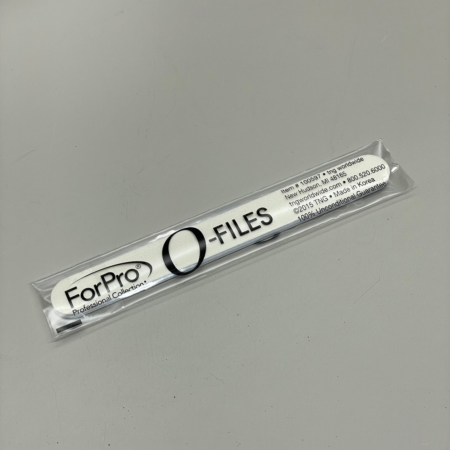 FORPRO O-Files Foam Board Double Sided Manicure Nail File 100/180 Grit (Box of 100) 100597