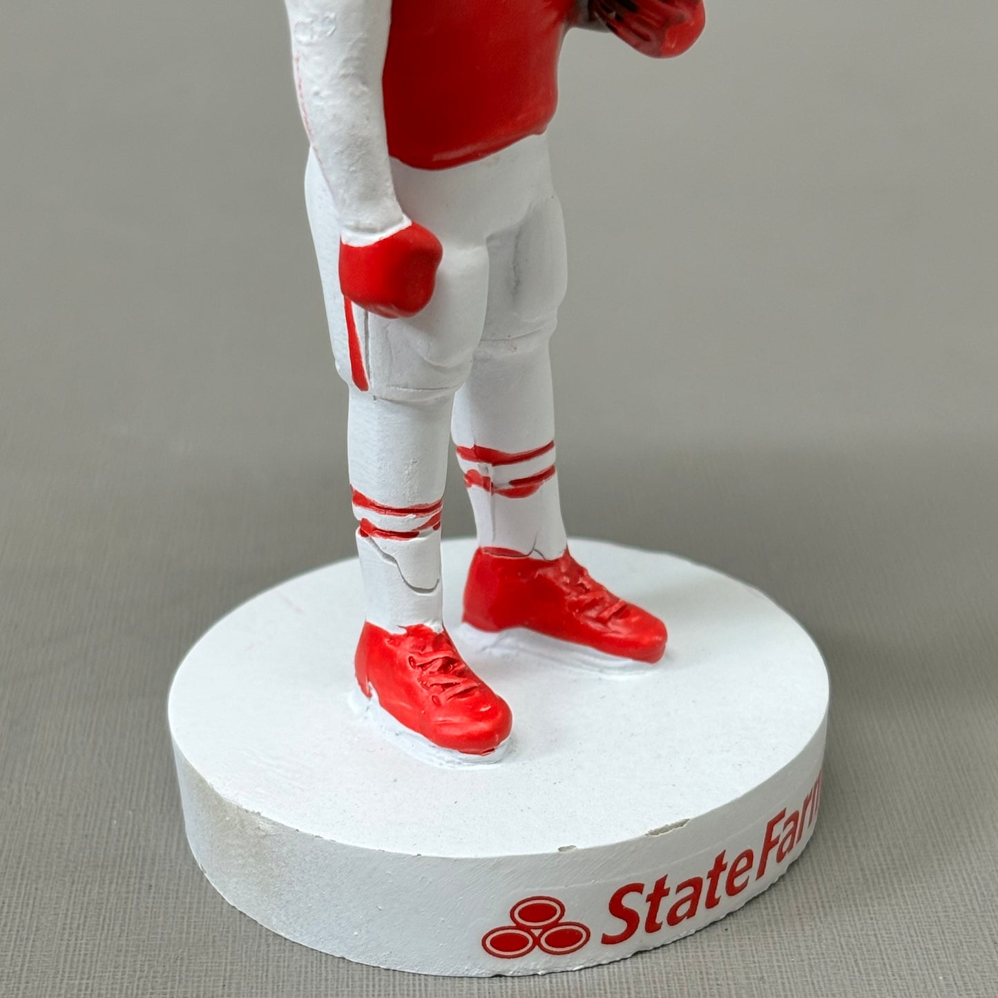 STATE FARM Company Football Player Bobble Head YOU Photograph Distressed Box As-is