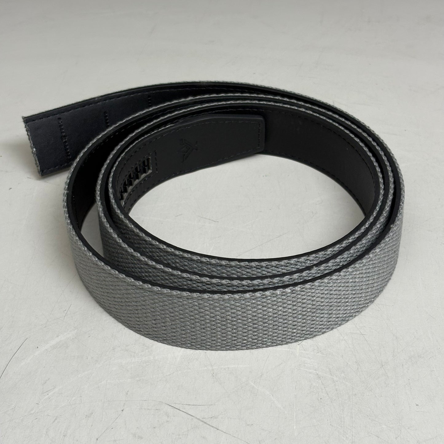 SLIDEBELTS Grey Canvas Belt Strap (Without Buckle)