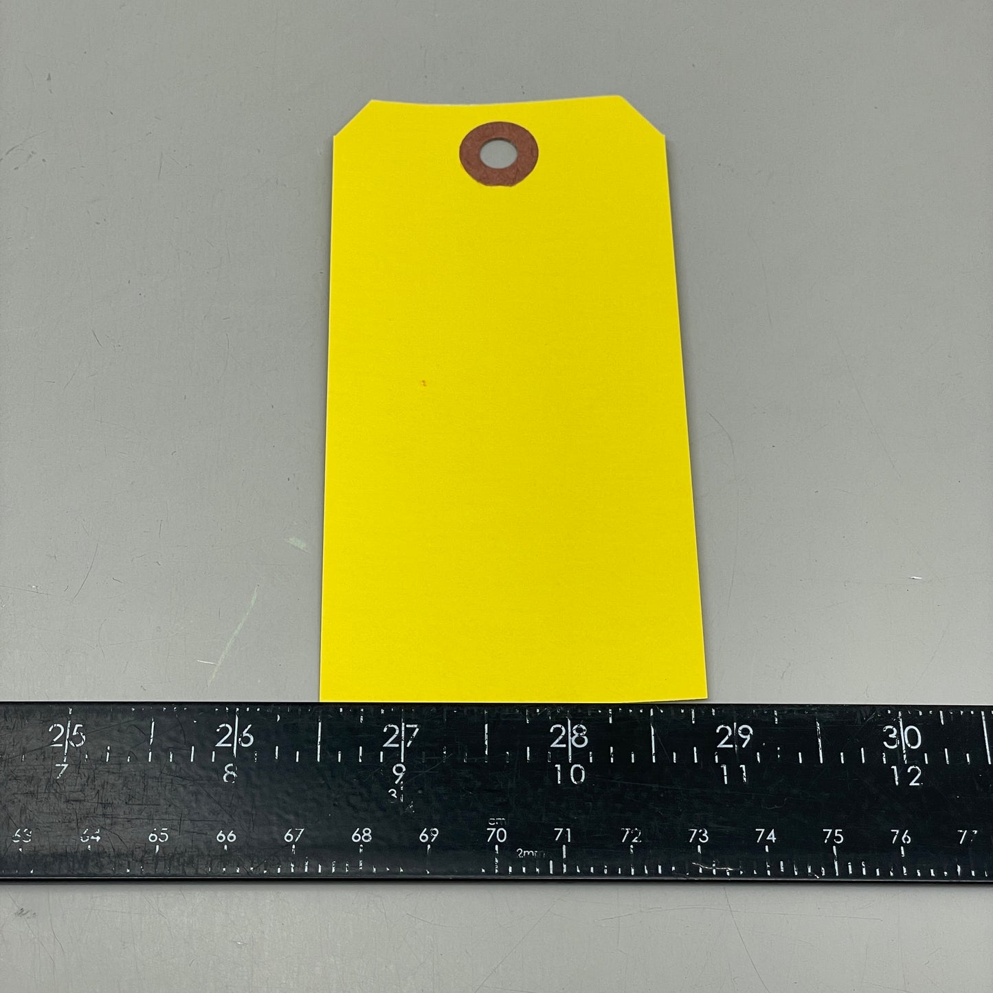 1,000 Shipping Hang Tags Light Yellow 13 Pt. Cardstock 4 3/4" x 2 3/8" 513YEL