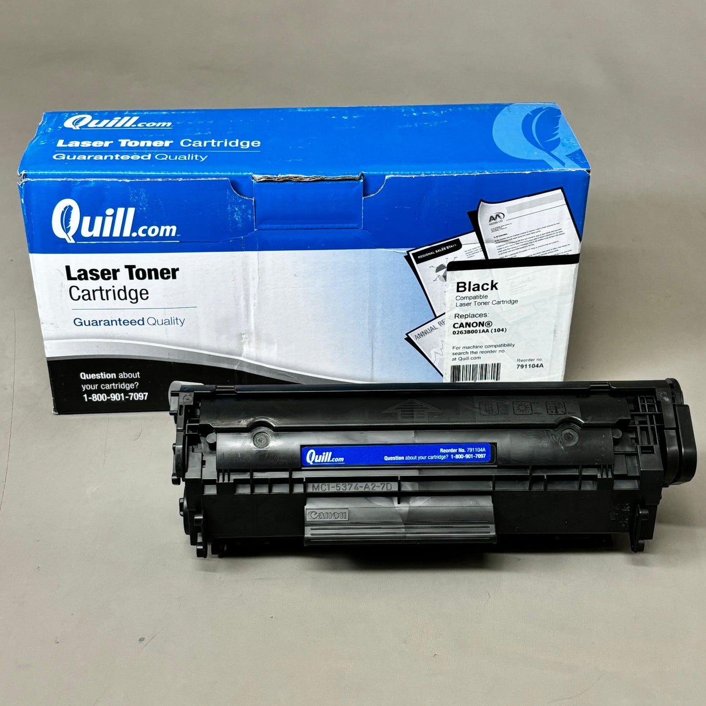 QUILL Laser Toner Cartridge Canon 13" 6.5" Black 791104A