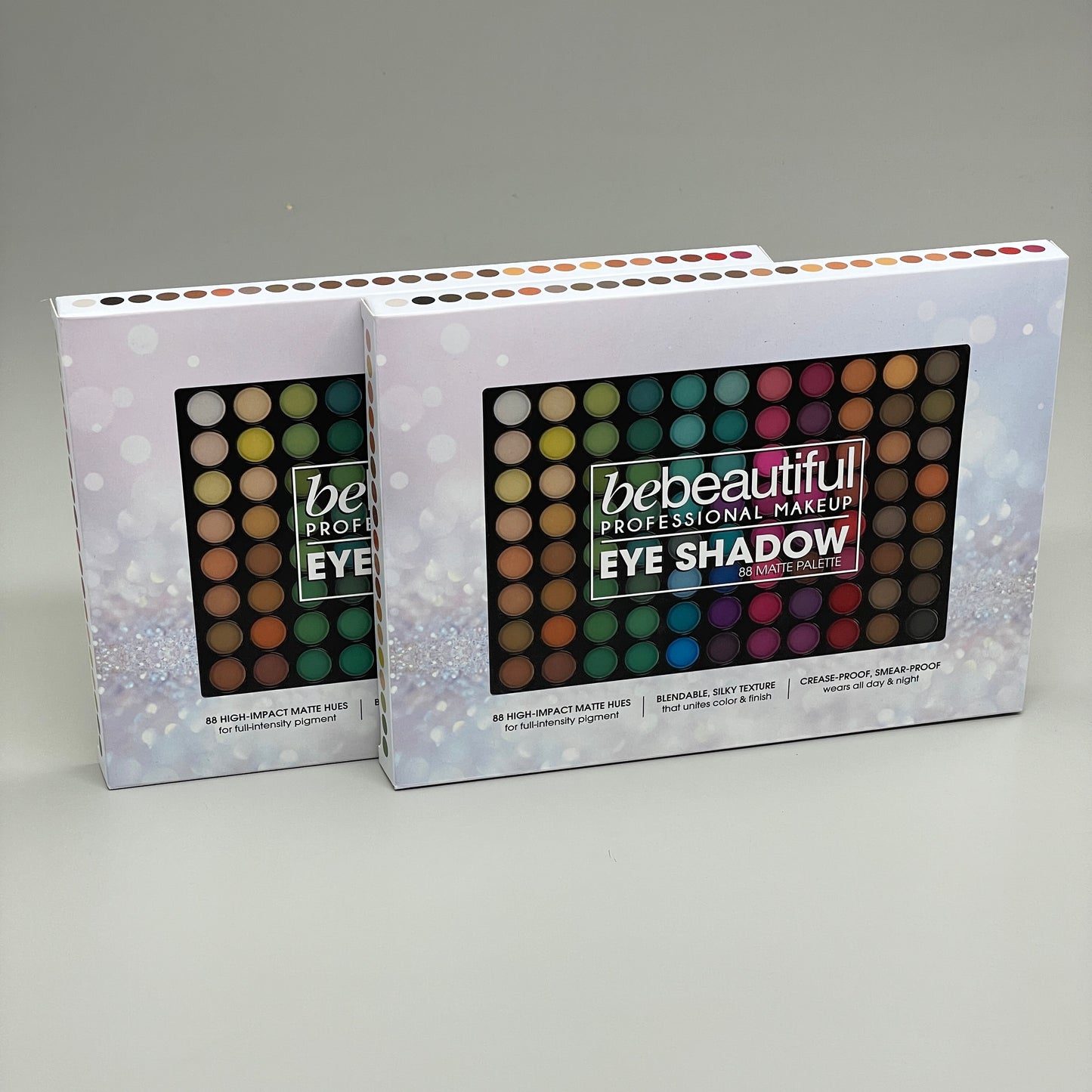 BEBEAUTIFUL (2 PACK) Professional Makeup Eye Shadow 88 Matte Palette 314501