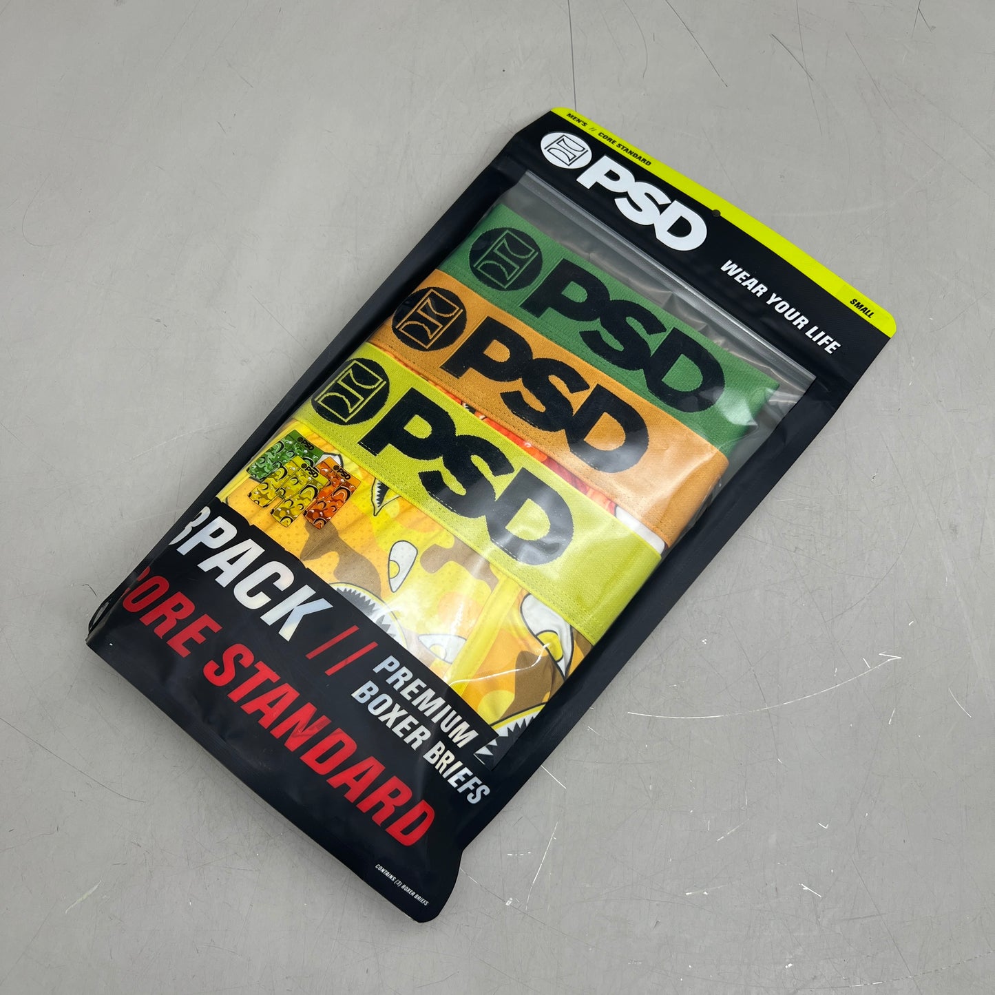 PSD (3 PACK) Warface Men's Boxer Briefs Small WF FACES