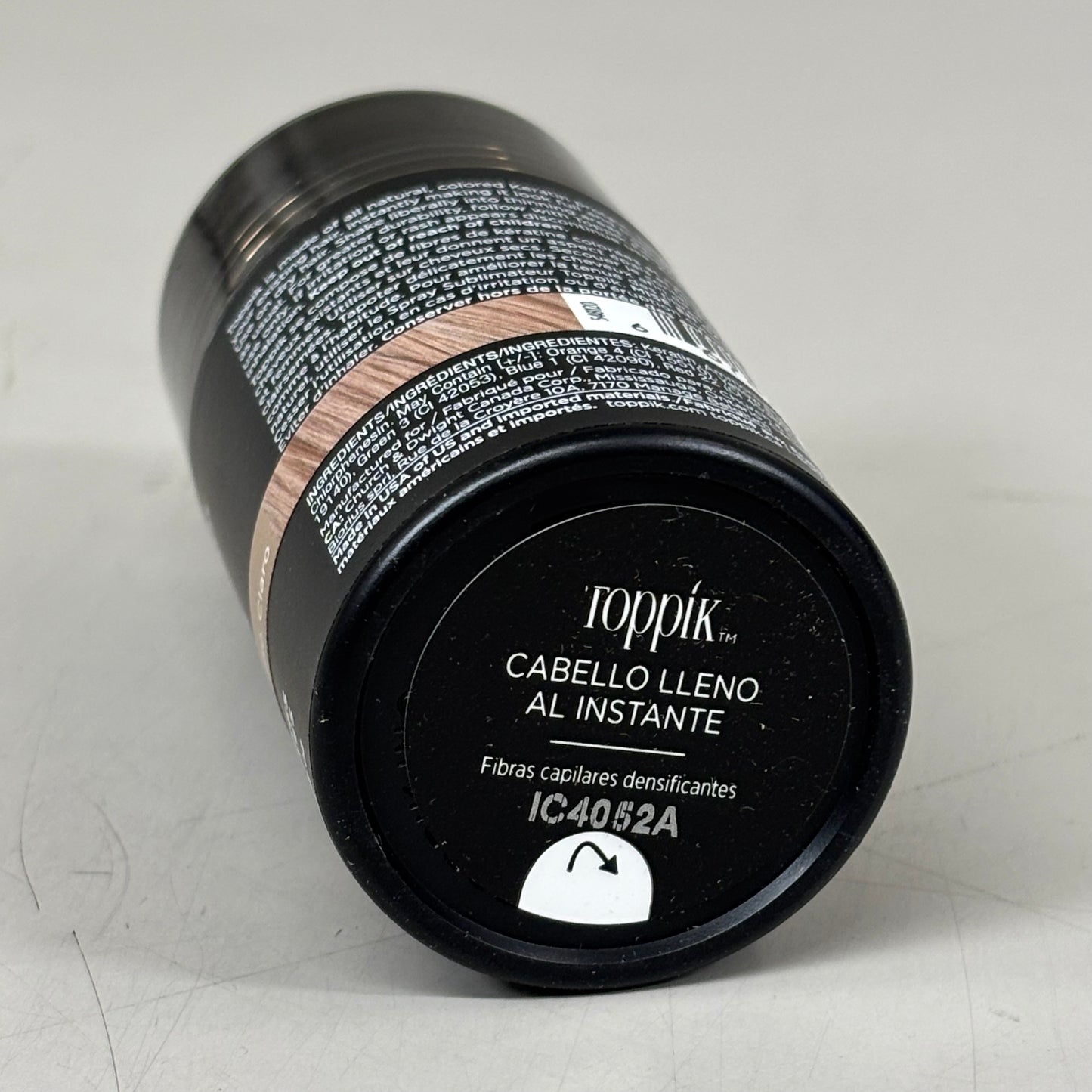 TOPPIK Safe & Natural Hair Building Fibers All Hair Types 0.42 oz Light Brown 548120