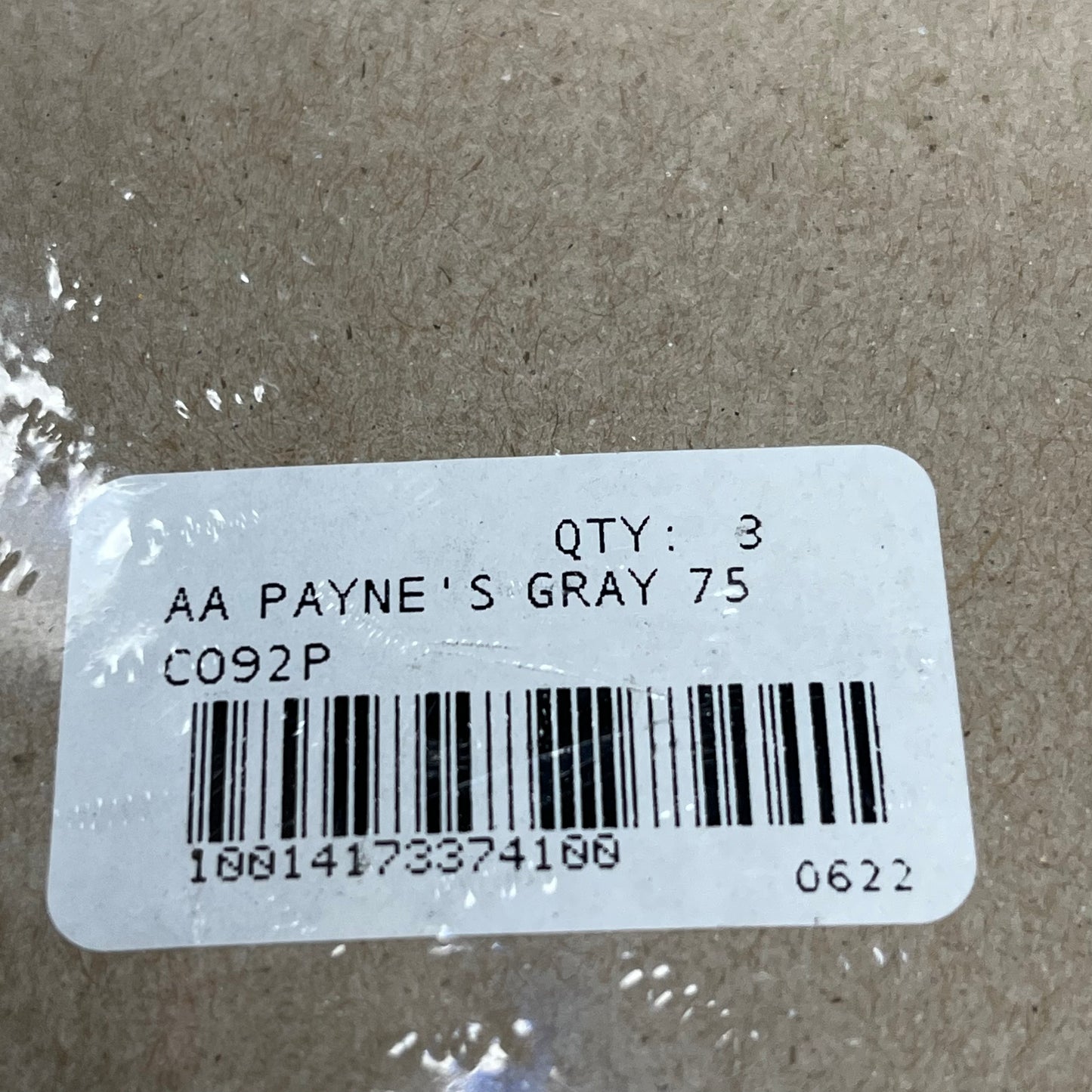 GRUMBACHER 3-PACK! Academy Acrylic Payne's Gray 2.5 fl oz / 75 ml C092P (New)