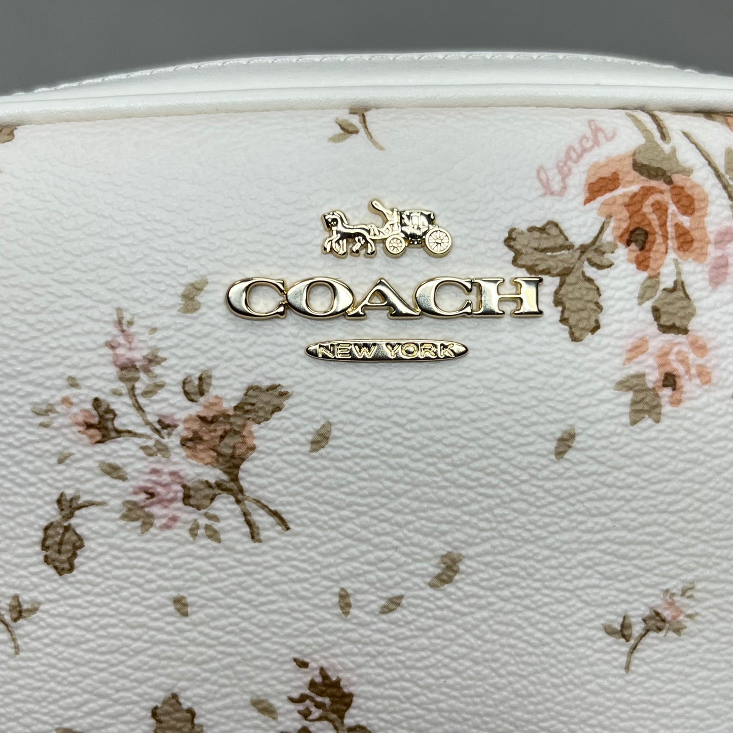 COACH Rose Bouquet Convertible Belt Bag White 91179 (New)