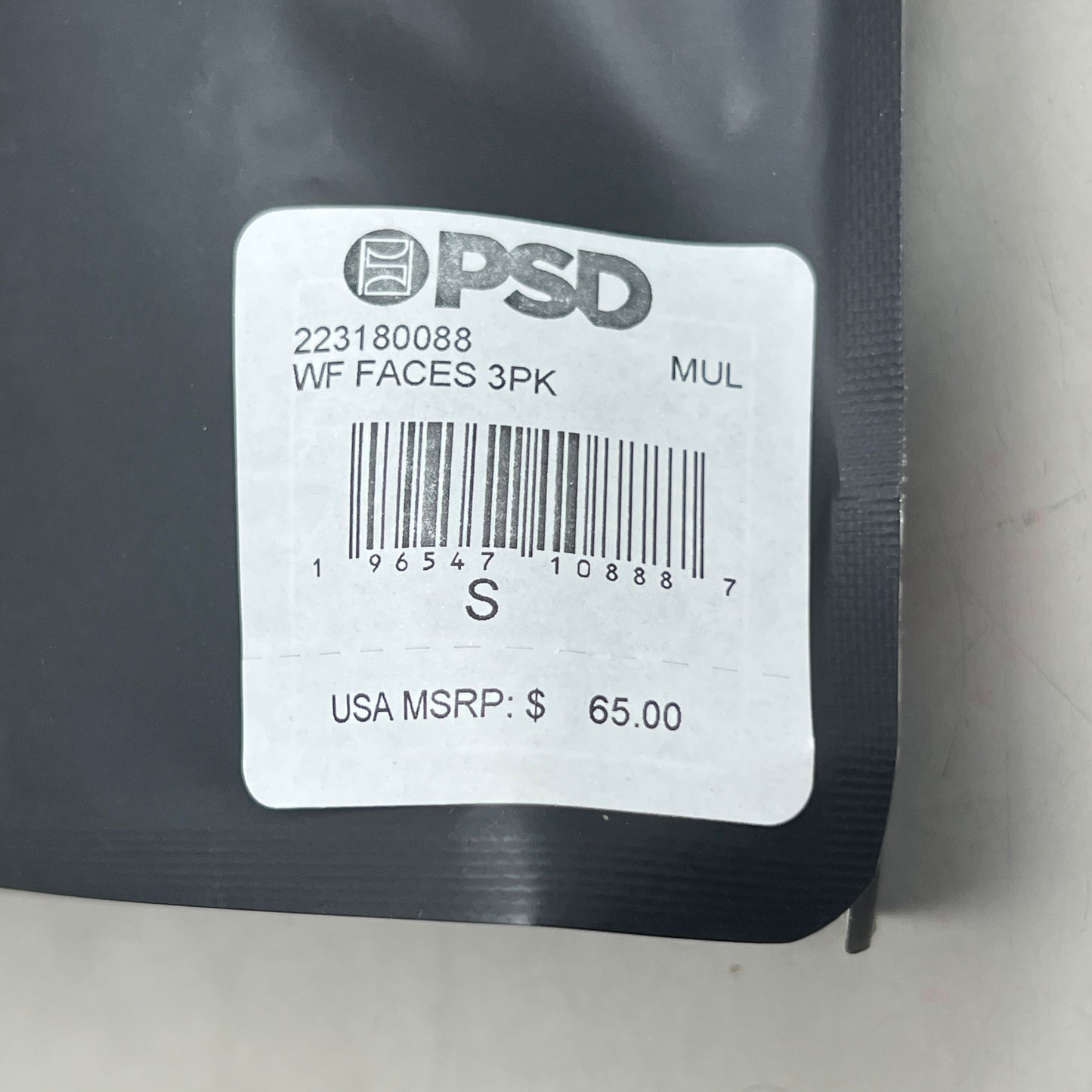 PSD (3 PACK) Warface Men's Boxer Briefs Small WF FACES