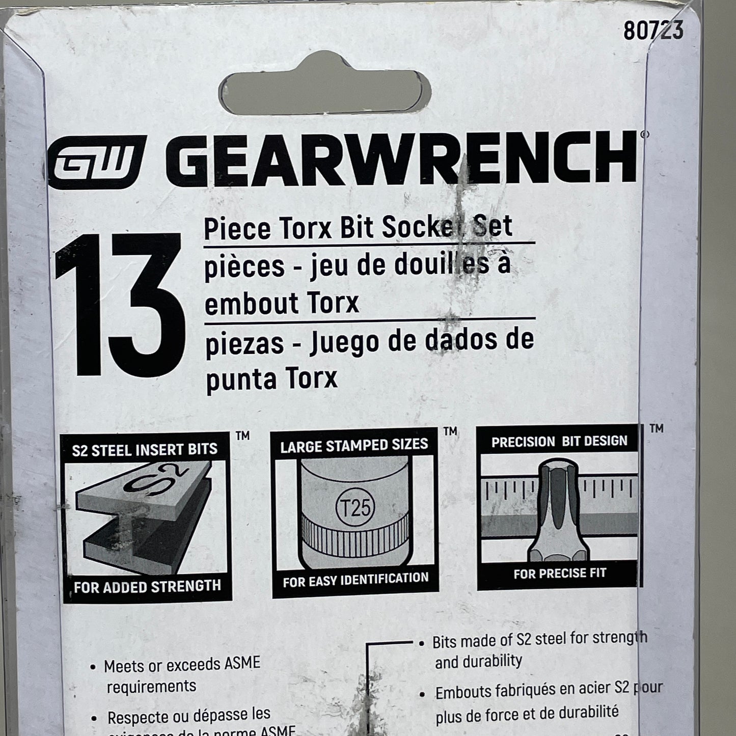 GEARWRENCH 13 Piece 1/4", 3/8" & 1/2" Drive Torx® Bit Socket Set 80723