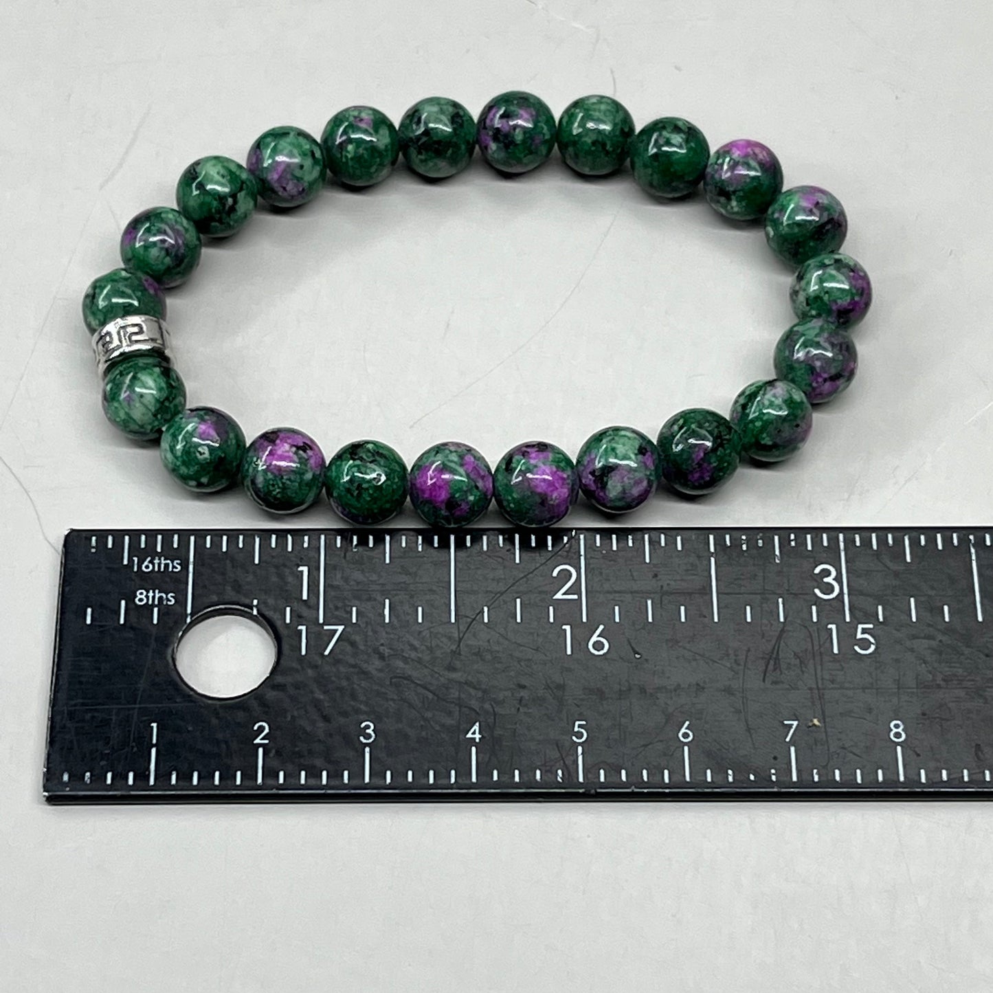 BEST WHOLESALE 7-PACK! Beaded Crystal Bracelets Assorted Silver Jewel 3" Green