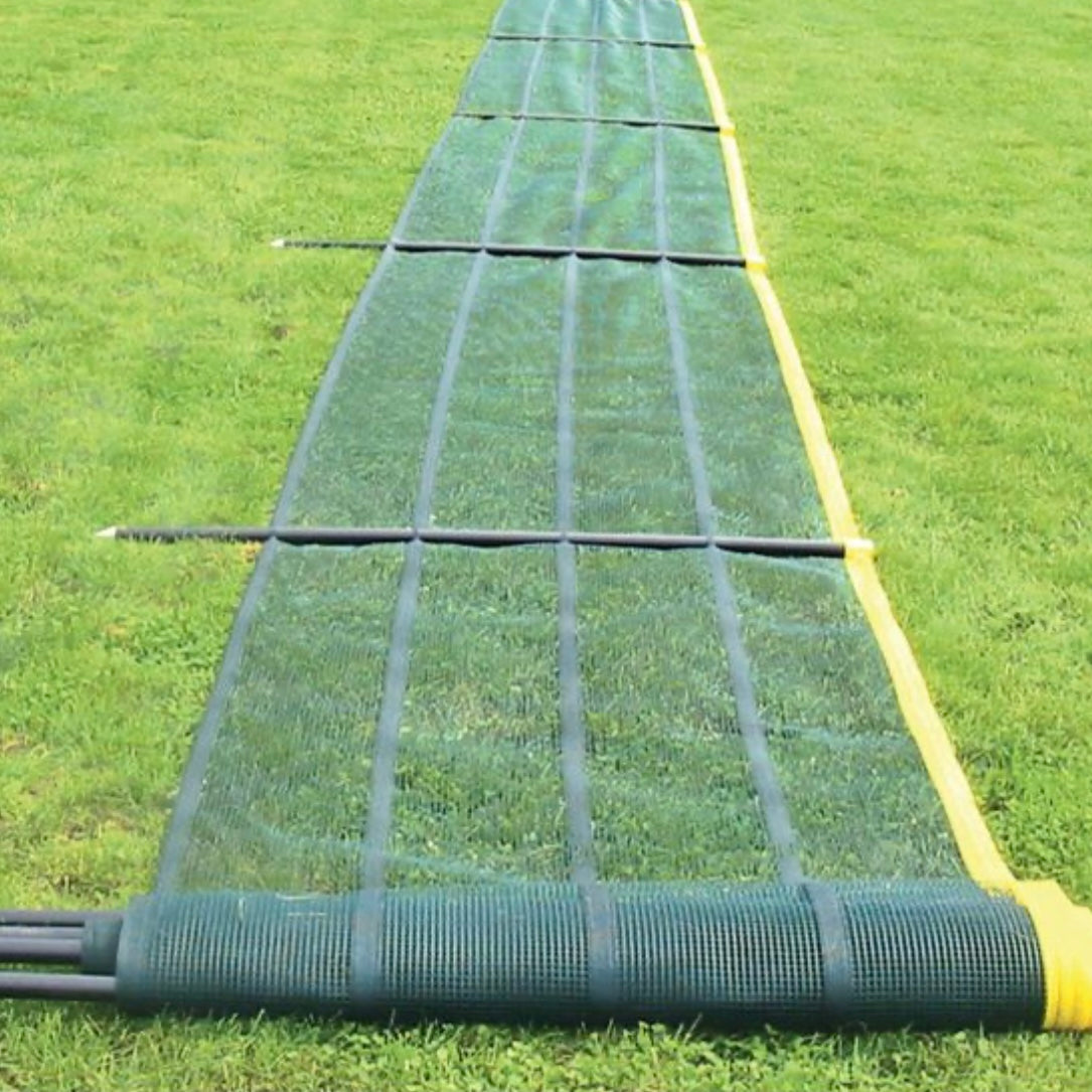 ANTHEM SPORTS Grand Slam 56’ Temporary Outfield Fence Package 4 ft Tall, Crowd Divider