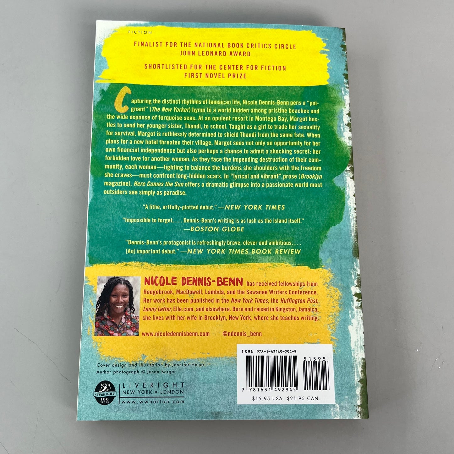 Here Comes The Sun: A Novel Nicole Dennis-Benn 8" x 5.5" Paperback Cover (New)