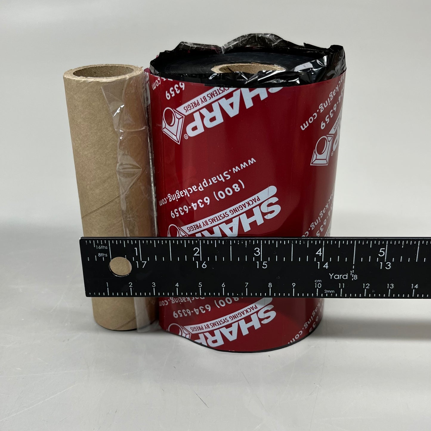 SHARP 2-PACK! Packaging Systems Thermal Transfer Ribbon 4.72" x 2001' Black 869216-02 New