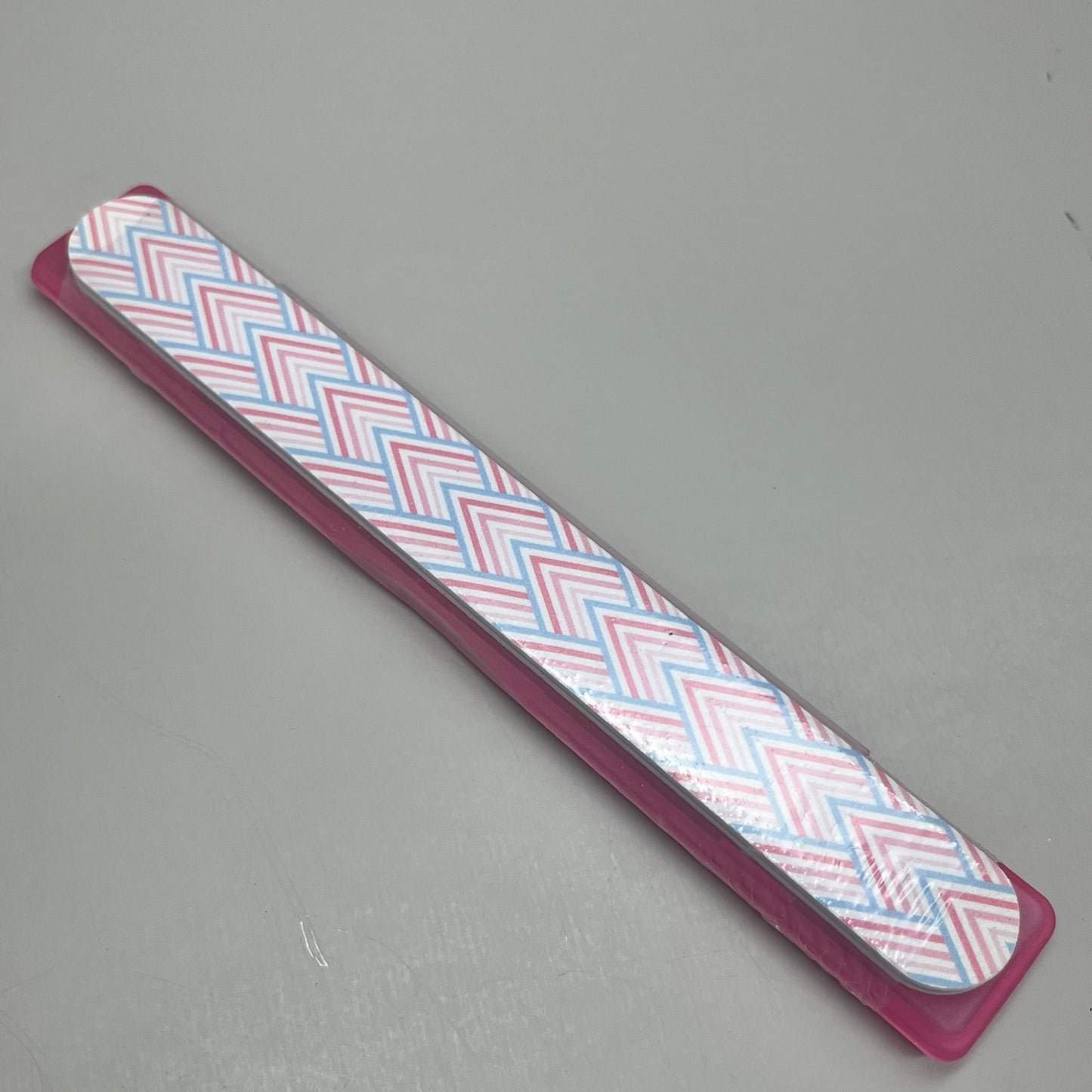 WALGREENS (6 PACK!) Nail File With Case 7 1/2" Pink Mountains WIC 924935