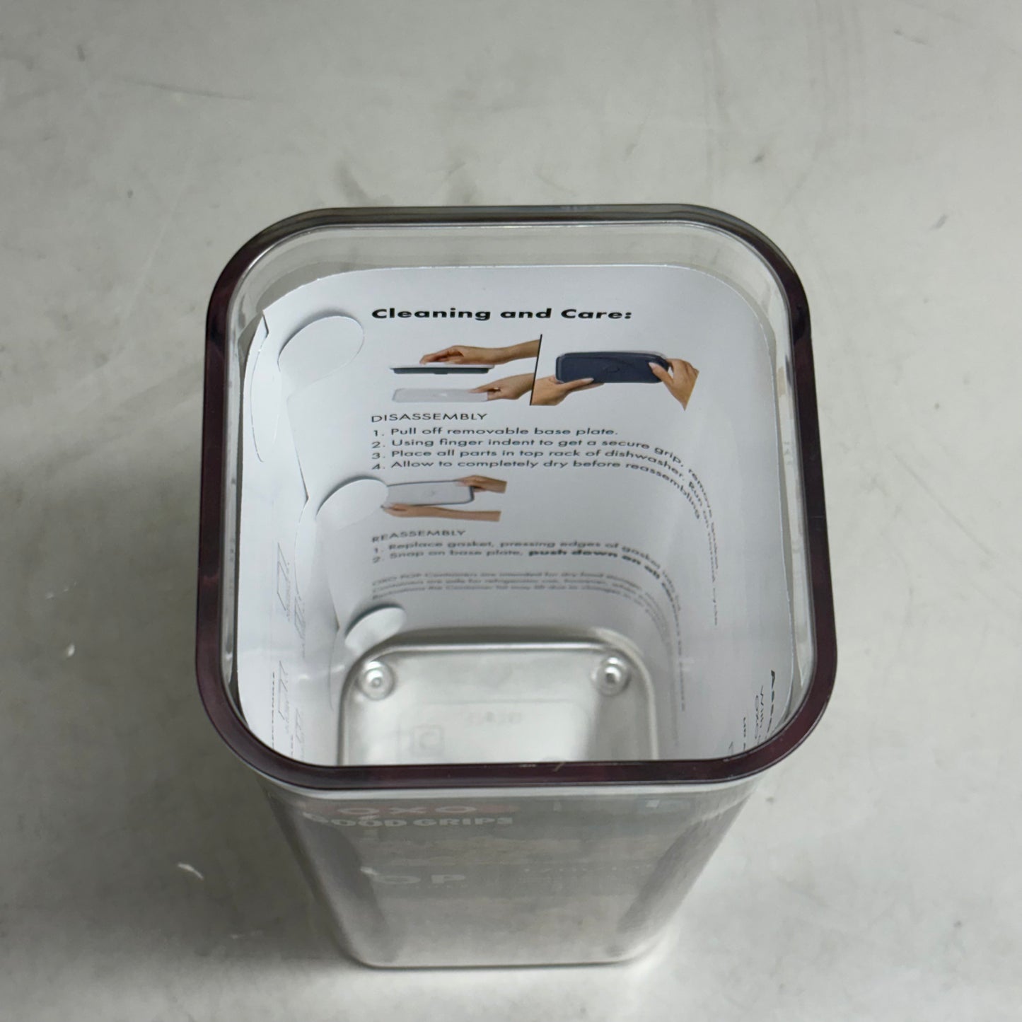 OXO (4 Pack) Good Grips POP Container Small Square Medium 1.7 Qt 719812684956