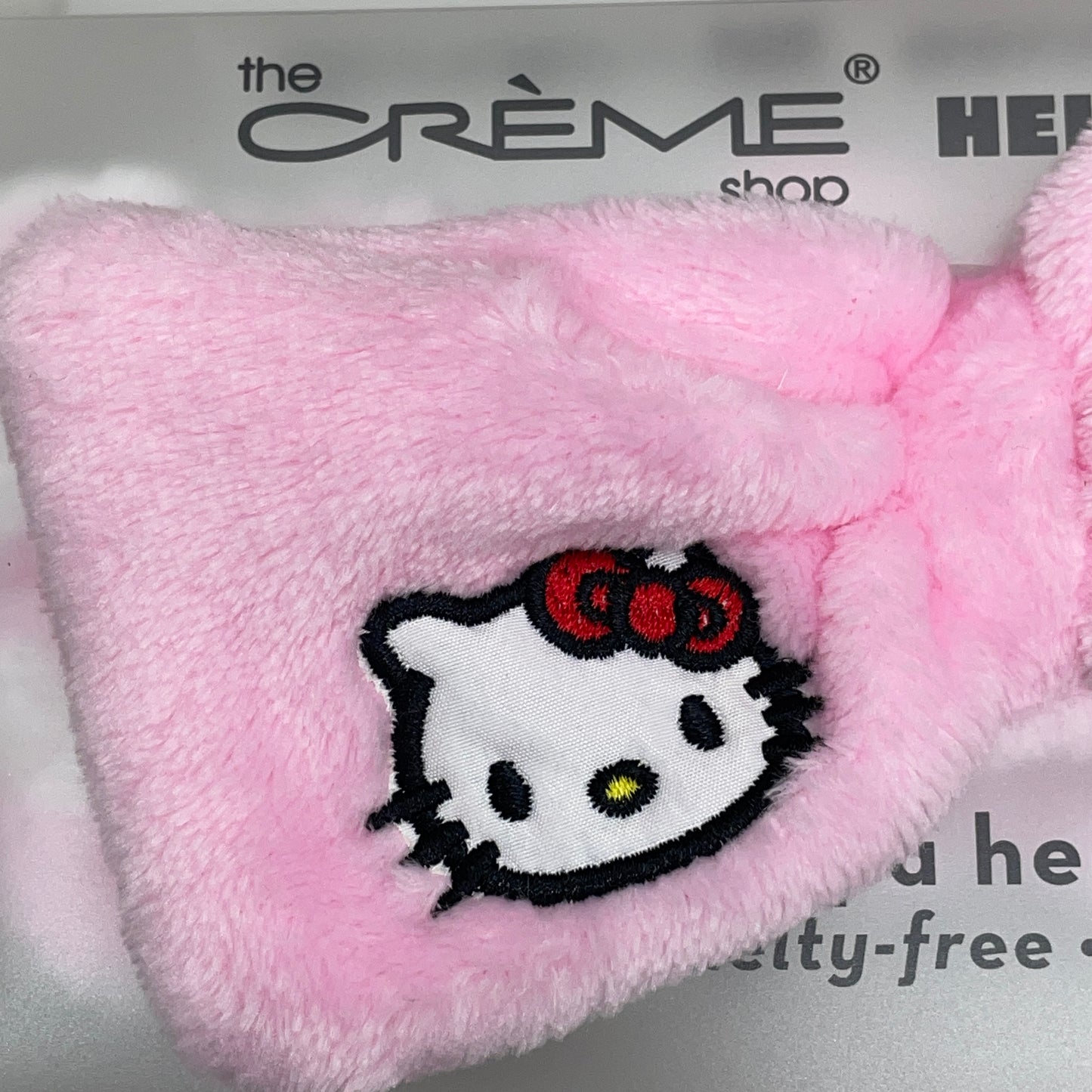 THE CRÈME SHOP (2 PACK) Sanrio Hello Kitty Plush Spa Headband Pink Stripe HKHBP6040