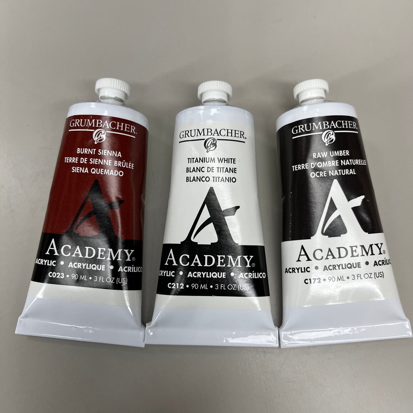 GRUMBACHER Academy Paint 6-Color Set acrylic 3 fl oz / 90 ml C1026 (New)