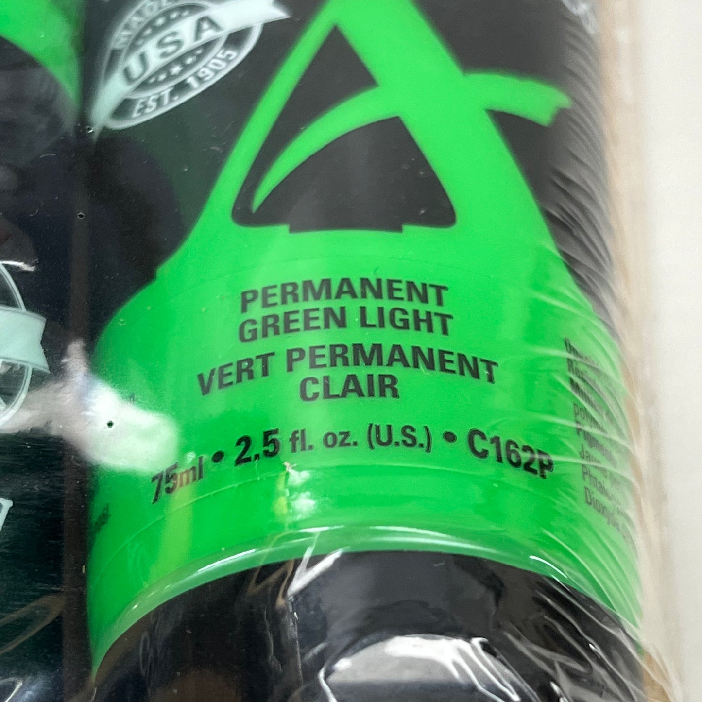 GRUMBACHER 3PK Academy Acrylic Permanent Green Light 2.5 fl oz/75 ml C162P (New)