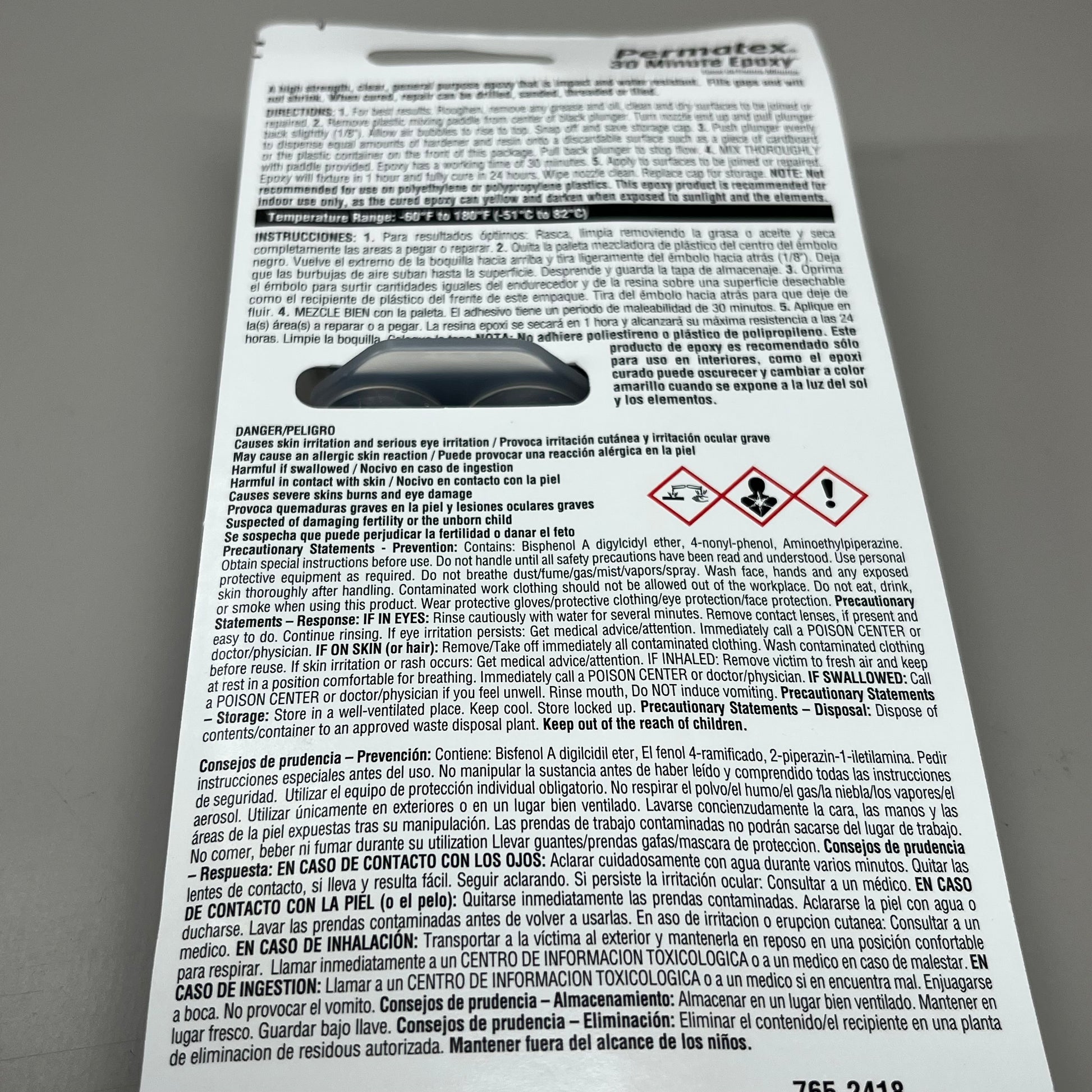 PERMATEX 2Pack 30 Minute Epoxy One Hour Cure Time, Up to 3500 Psi Str