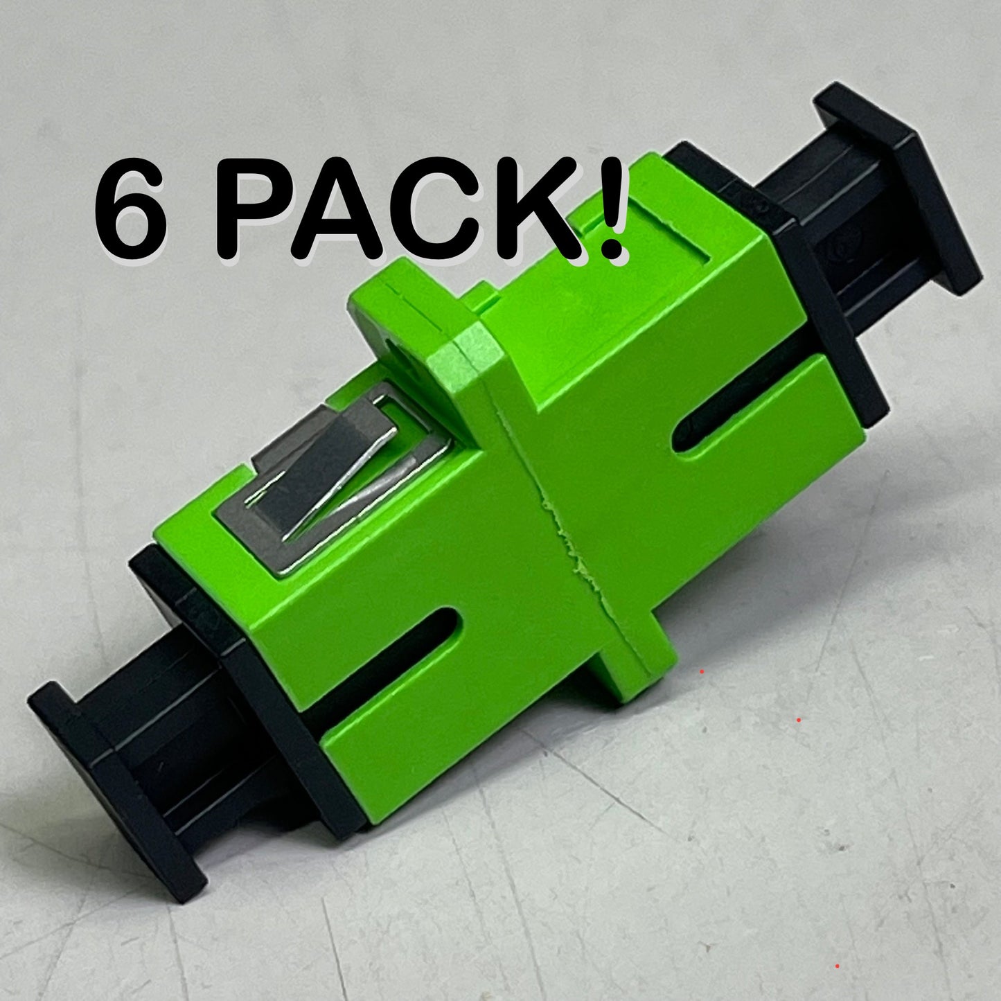 CORNING (6 PACK) Fiber Optic Adapters Full-Flange Mount Ceramic Sleeve ADPSC00CCGFLCLS