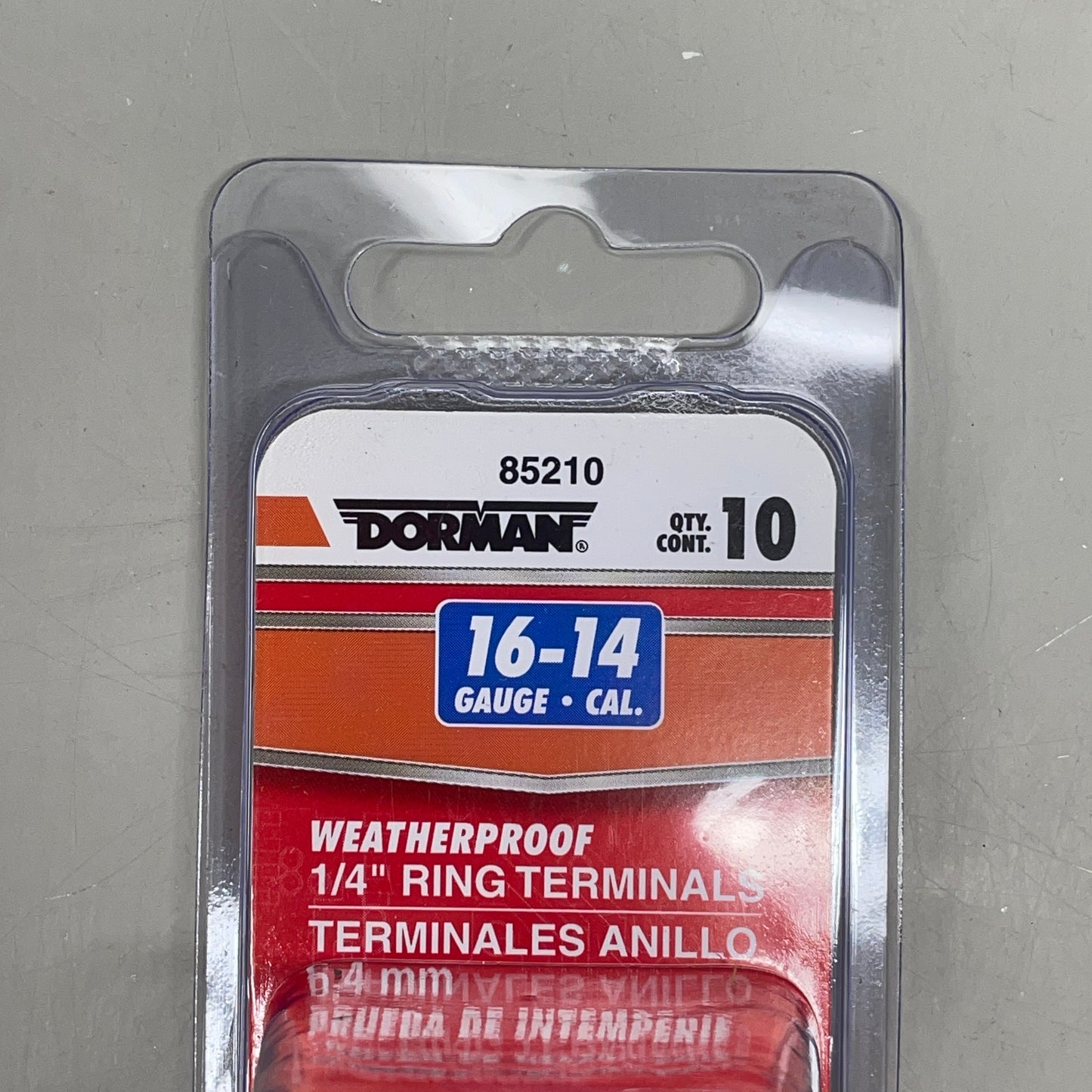 DORMAN (3 PACK) Weatherproof Ring Terminals Blue 1/4" 85210