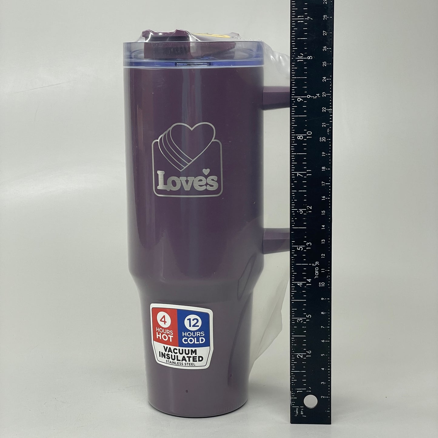 EASYGO DRINKWARE Love's Lake Vacuum Insulated Stainless Steel Mug 40oz Purple LKM-40