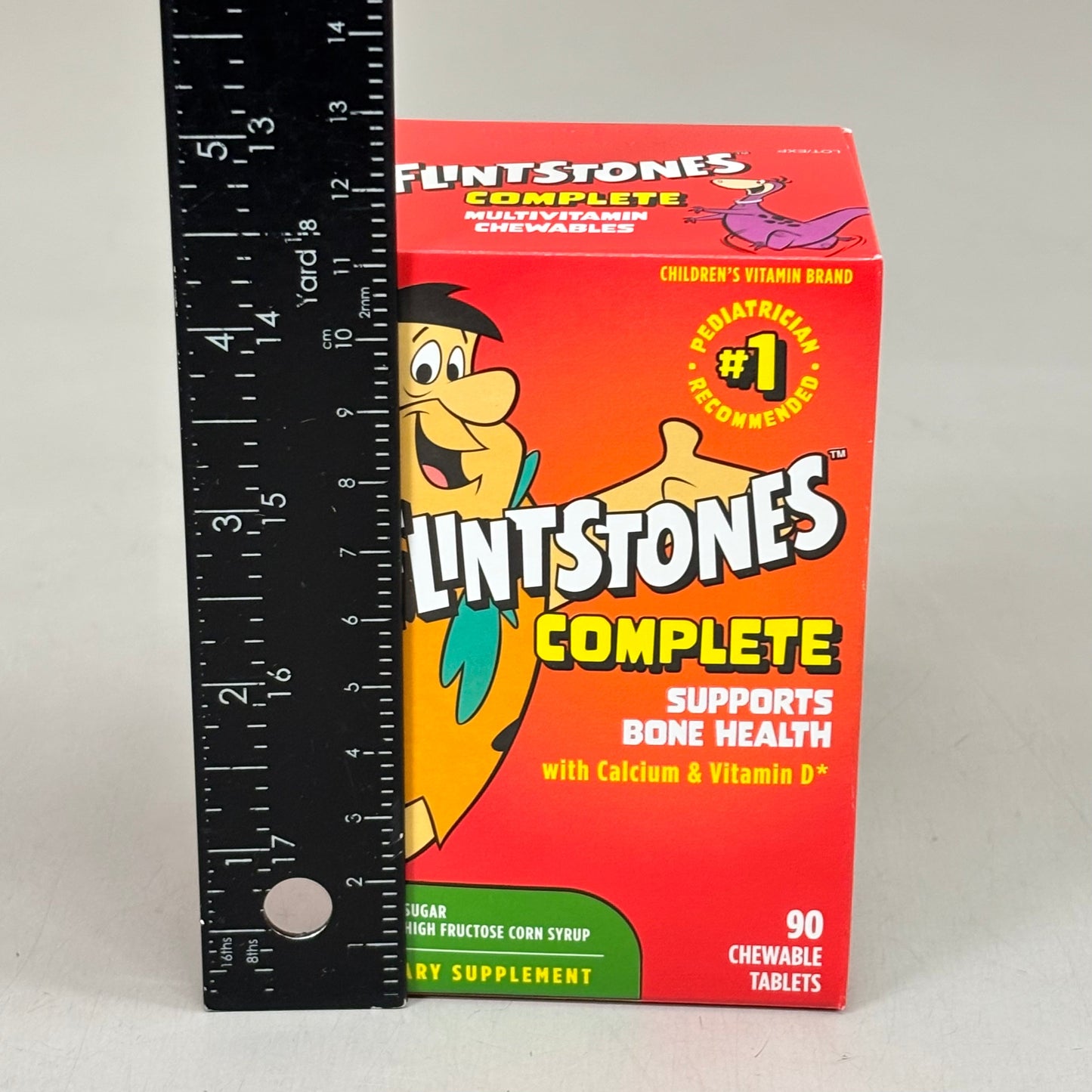 ZA@ BAYER (3 PACK, 90 TABLETS EACH) Flintstones Complete Multivitamin Kids BB 08/25 E