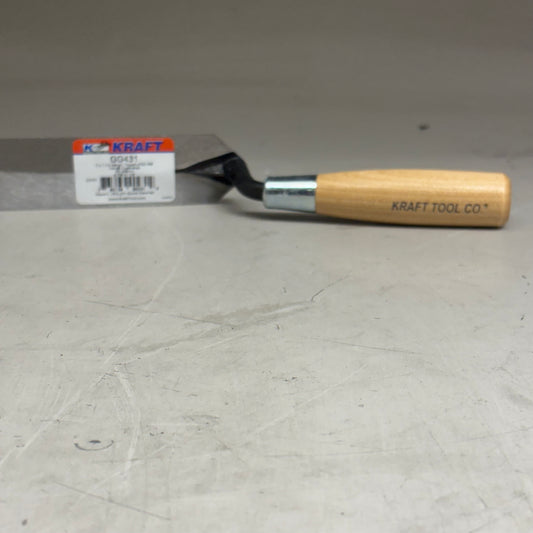 KRAFT TOOL CO Margin Trowel with Wood Handle 5" x 1-1/2" GG431