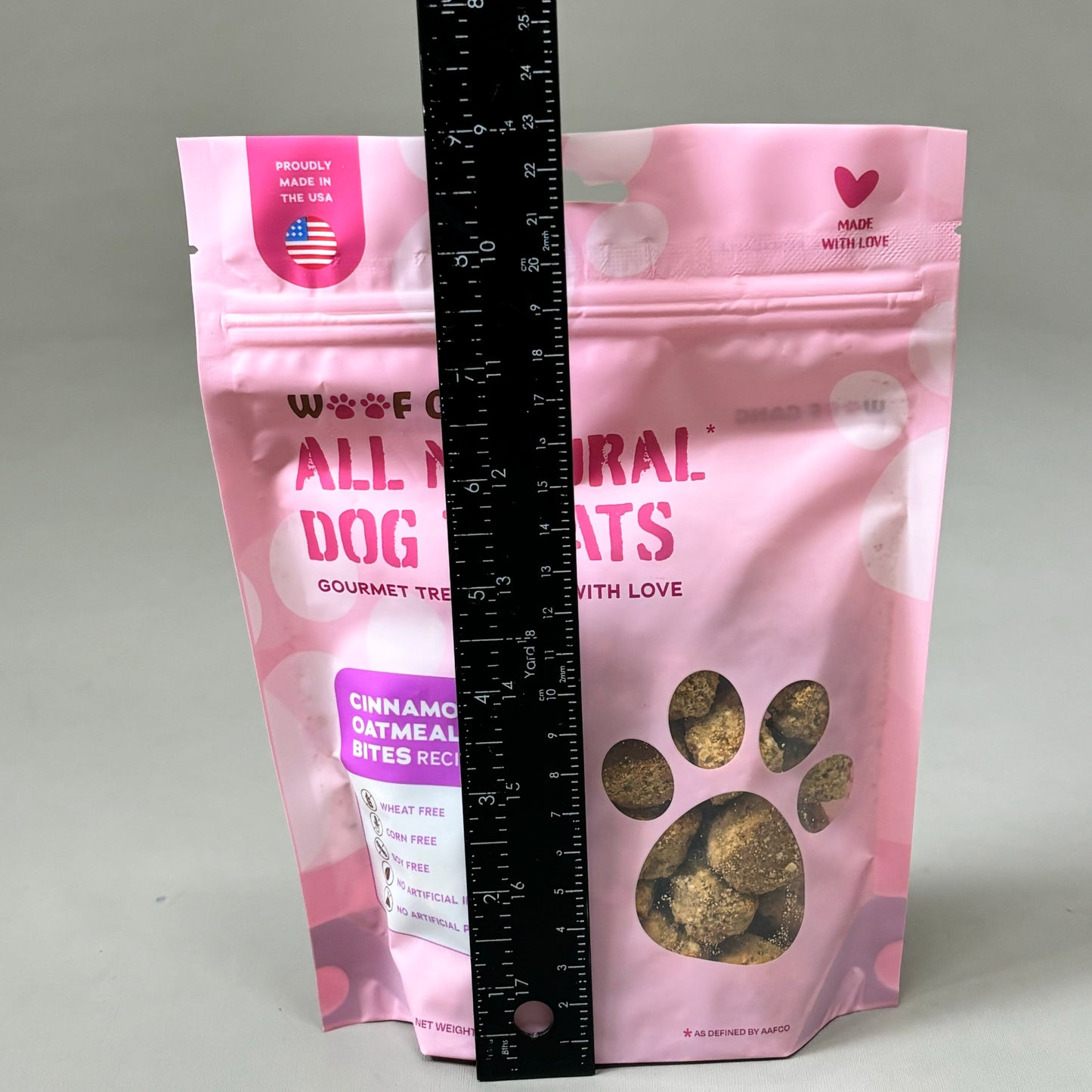 WOOFGANG All Natural Dog Treats 8 oz (4 pack) Cinnamon Oatmeal Little Bites