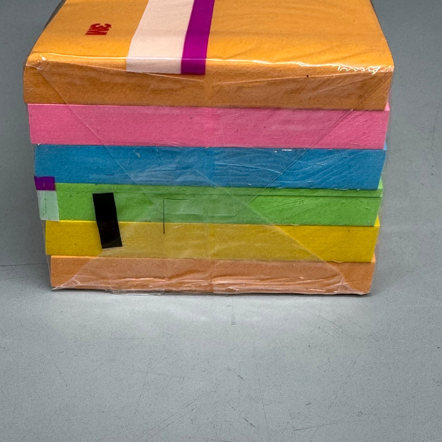 POST-IT (2 PACK of 12, 24 Total Pads) Super Sticky Post-it Notes 3" x 3" Rainbow