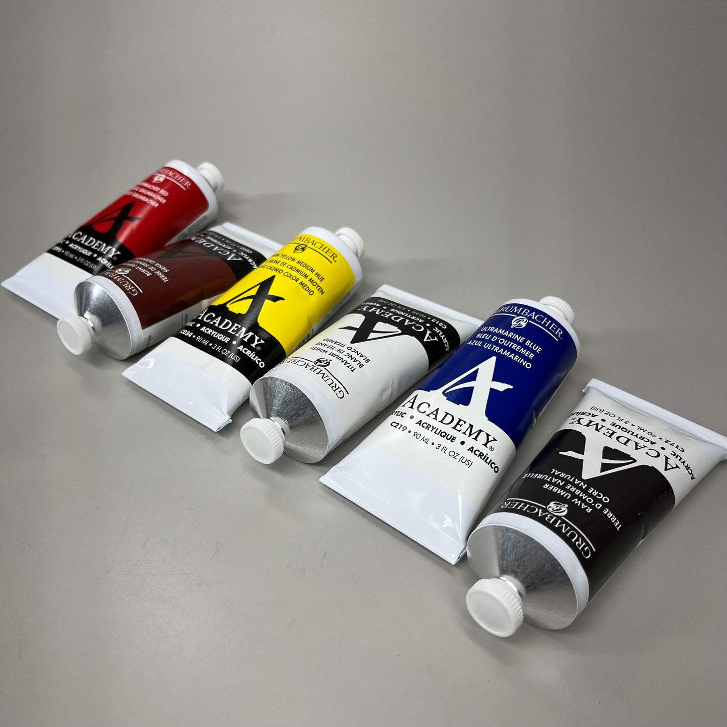 GRUMBACHER Academy Paint 6-Color Set acrylic 3 fl oz / 90 ml C1026 (New)