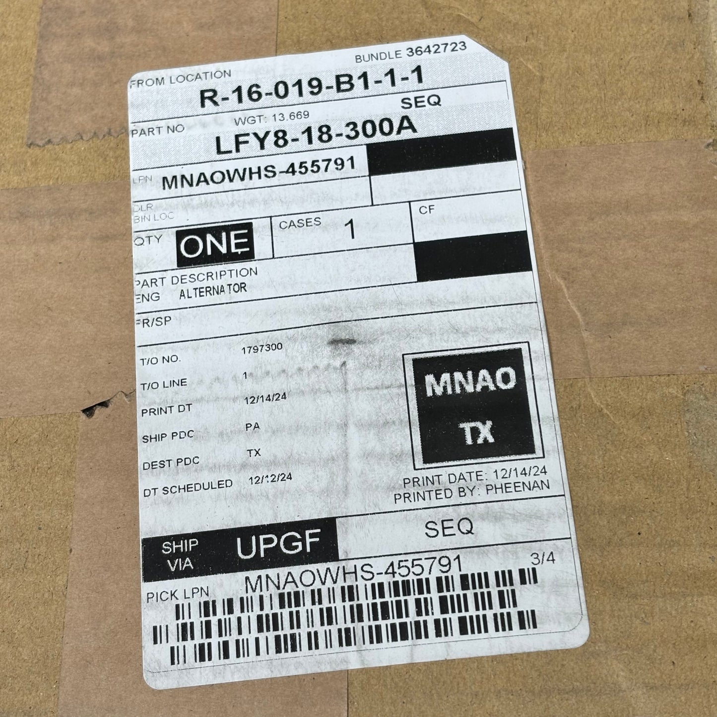 MAZDA Genuine Parts Alternator Fits 3 Vehicles Silver LFY818300A