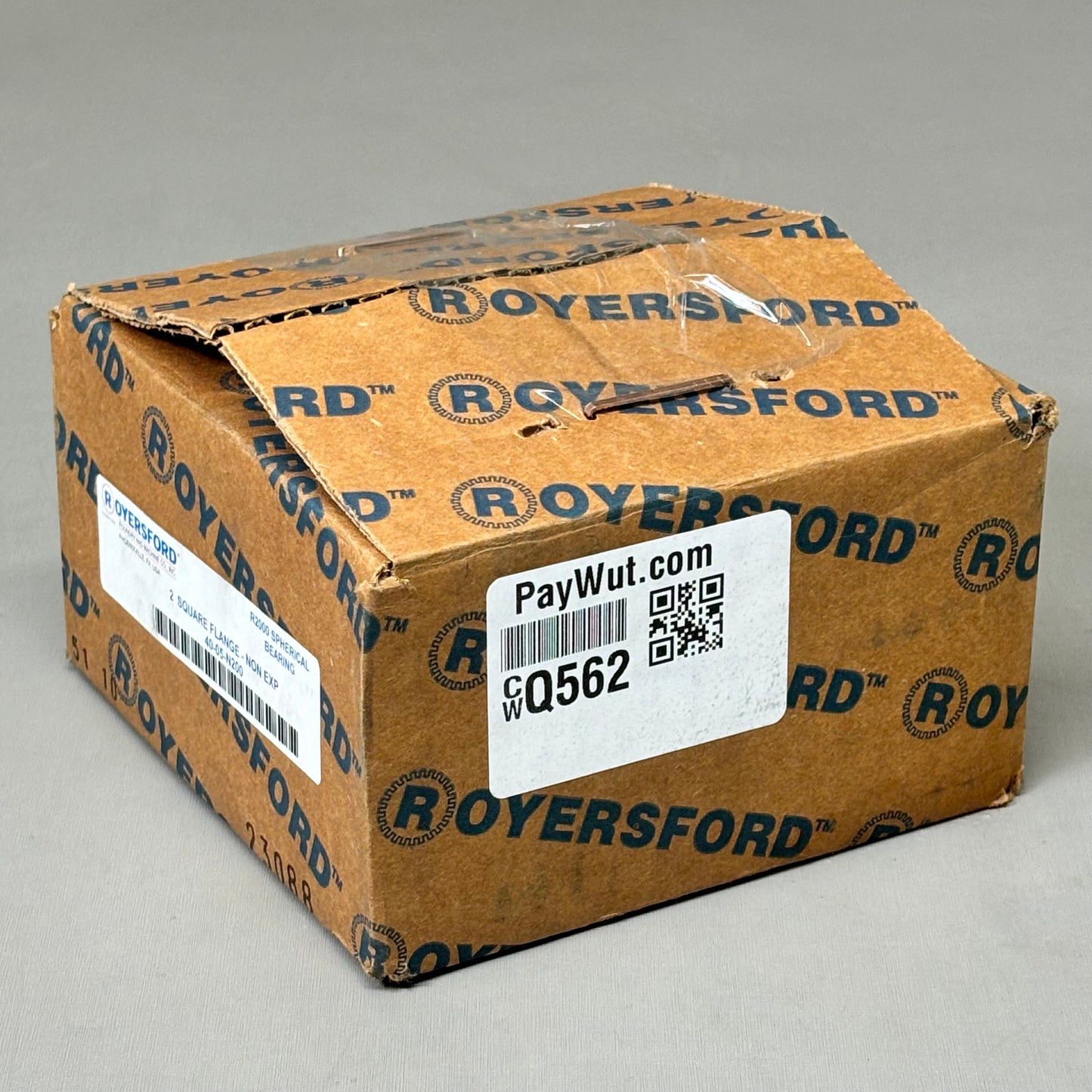 ROYERSFORD Spherical 4-Bolt Flange Bearing Non-Expansion 2" Red 40-05-N200