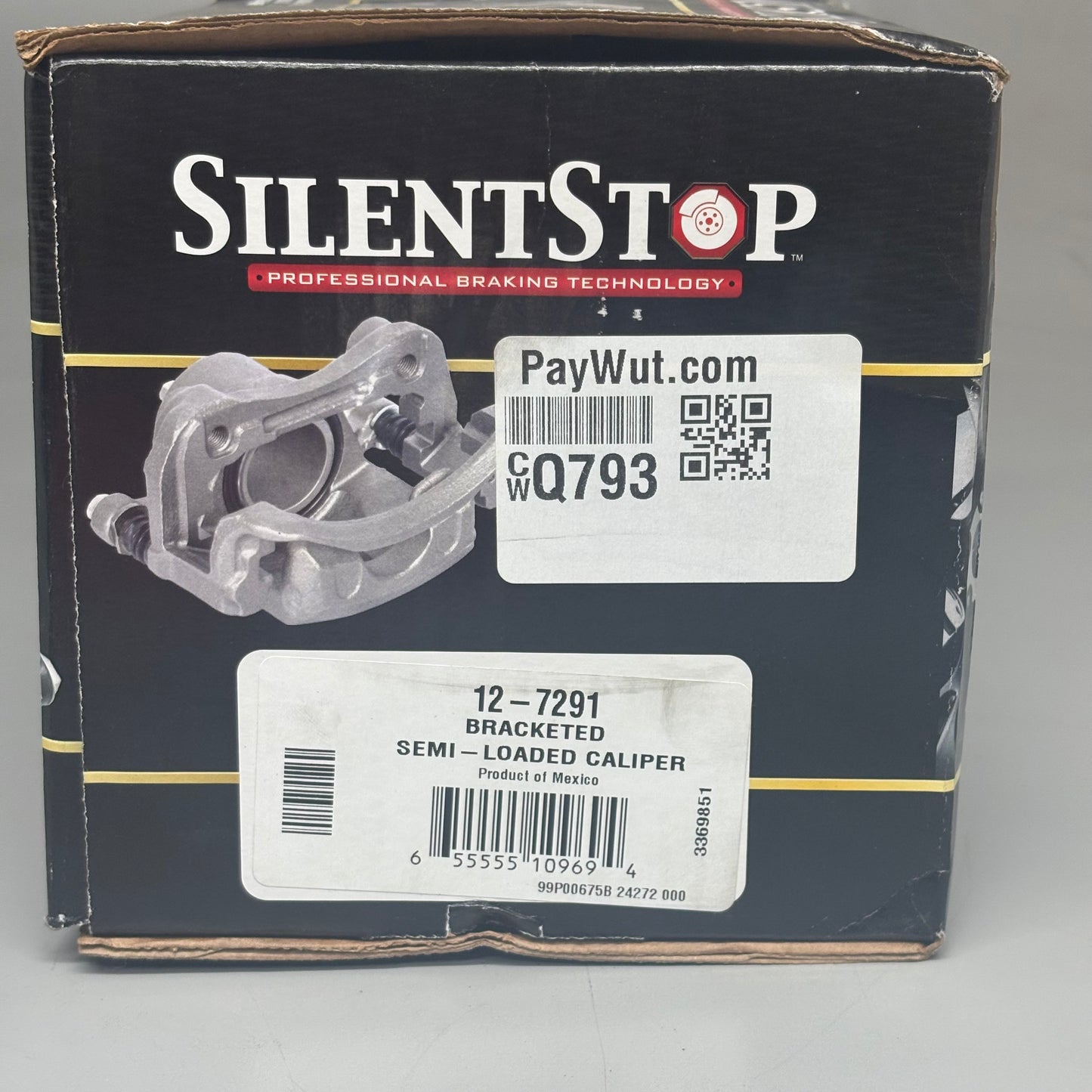 SILENT STOP Semi Loaded Caliper Disc Brake For Nissan 12-7291