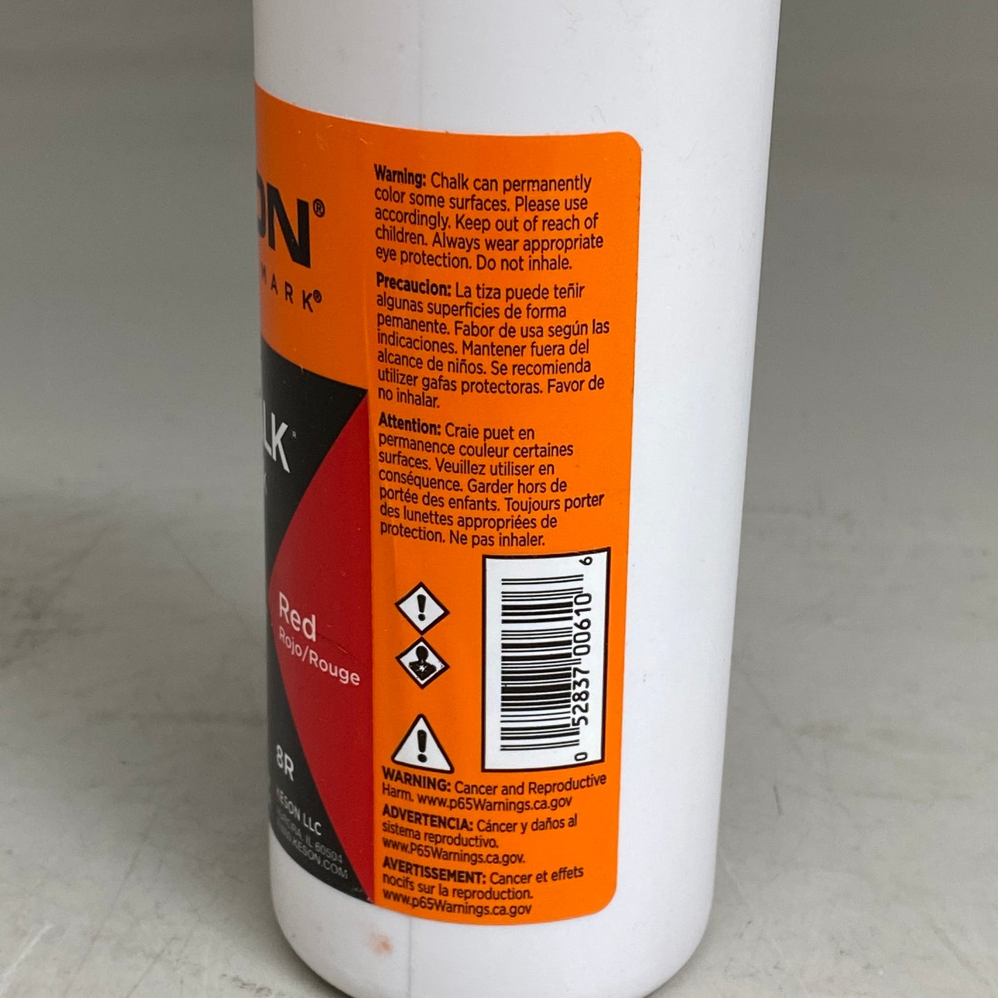 KRAFT TOOL CO (3 Pack) Glo-Red Chalk 8 oz. GG305