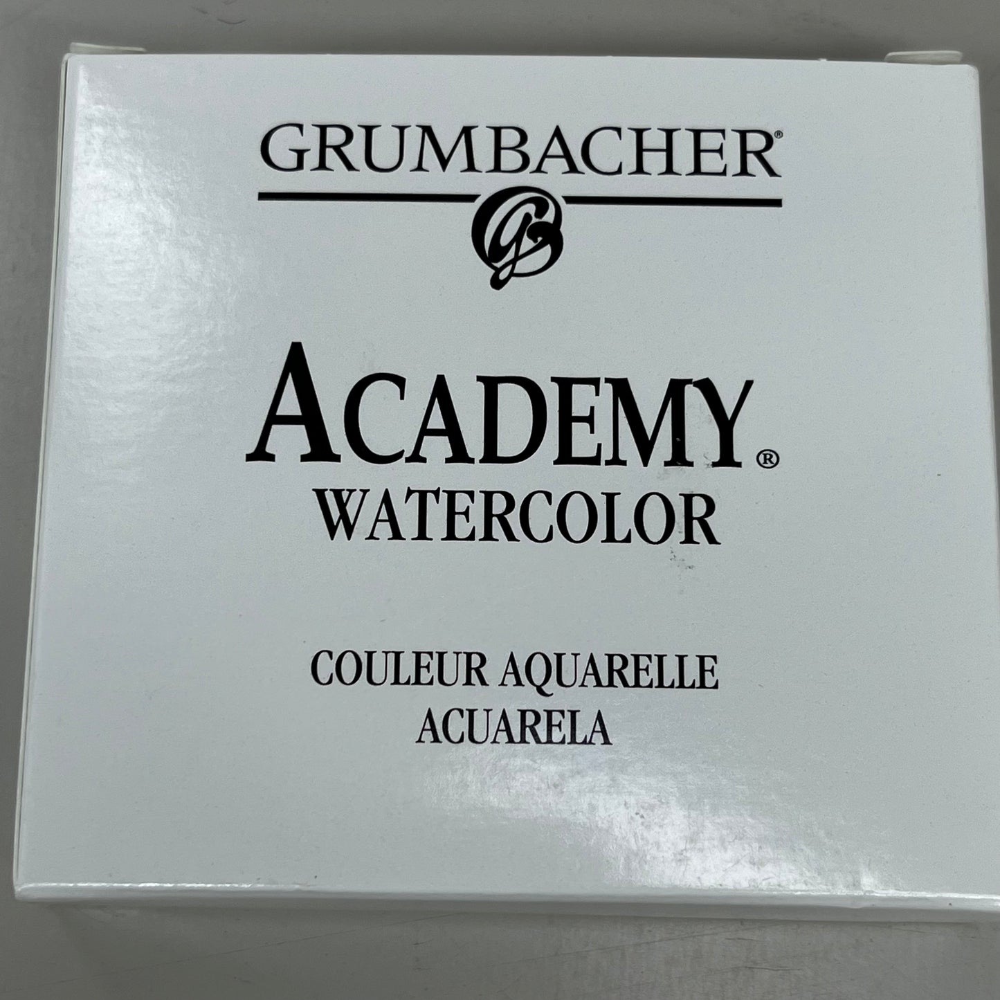 GRUMBACHER 6-PACK! Academy Watercolor Paint Permanent Green Light .25 fl oz / 7.5 ml A162 (New)