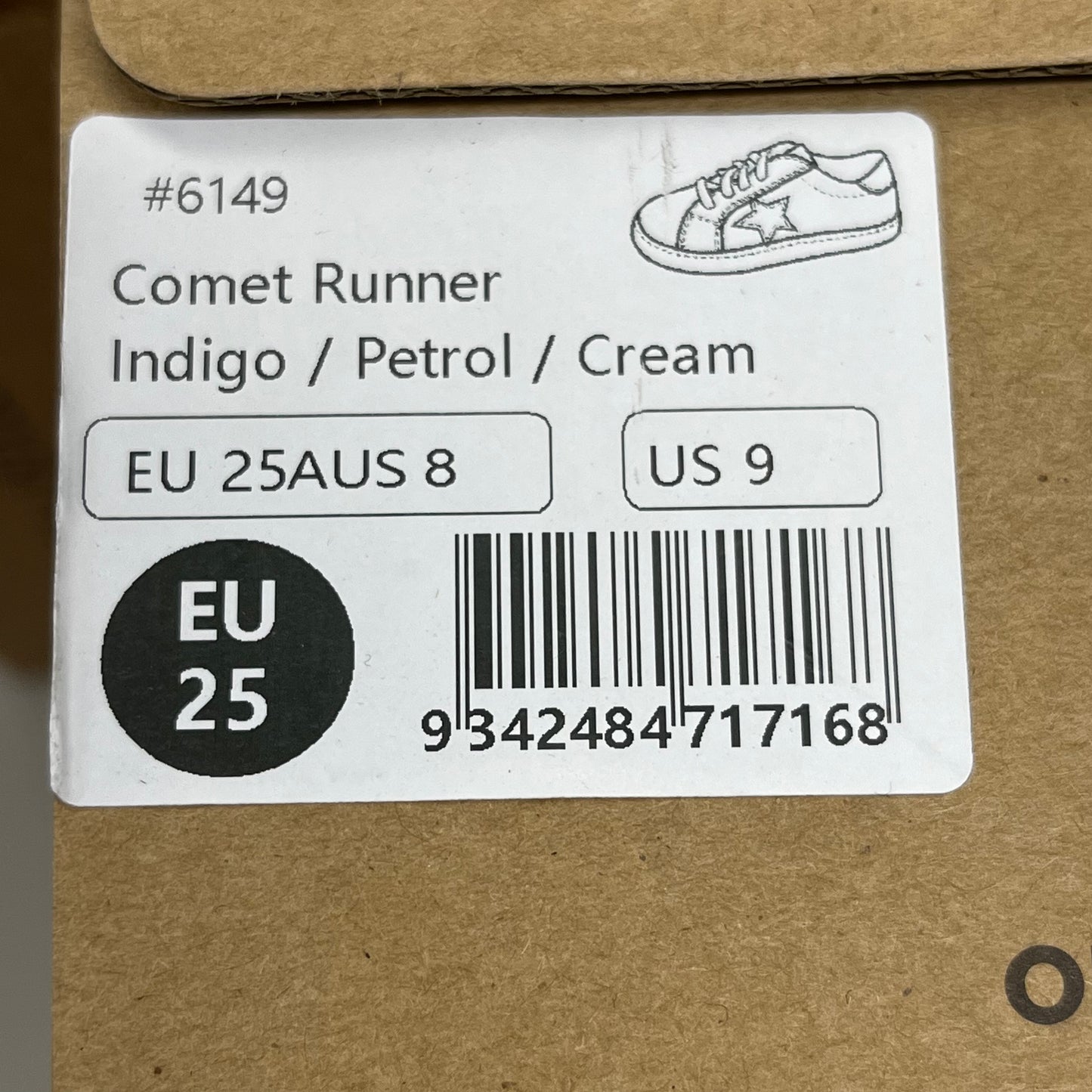 OLD SOLES Comet Runner Sneakers Kid’s Sz 25 US 9 Indigo/Petrol/Cream #6149