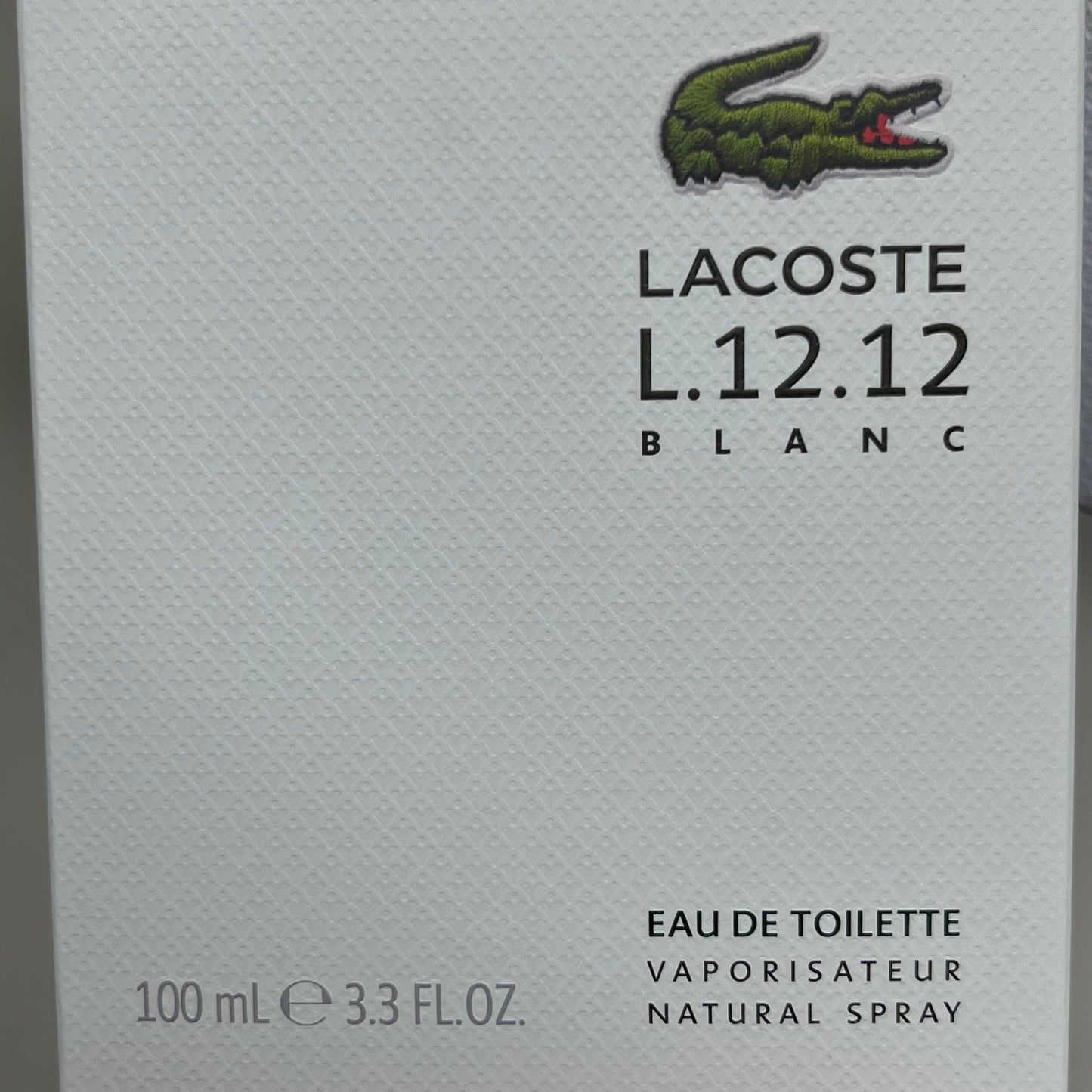 LACOSTE L.12.12 Blanc Eau De Toilette 3.3 Fl oz. White 2329 (New)
